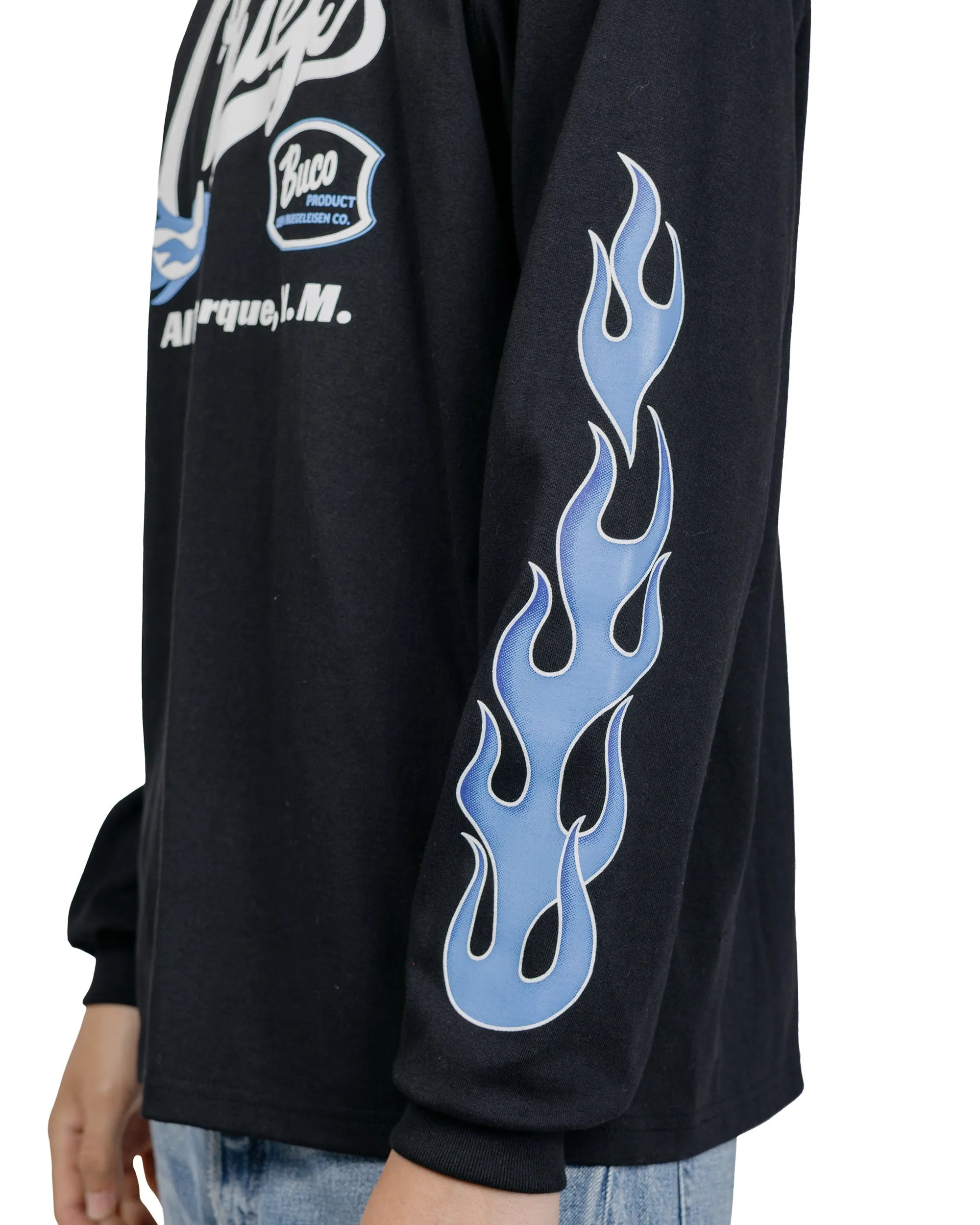 The Real McCoy's BC26005 BUCO L/S Tee / Chiefs Black/Blue sold by Lost & Found product image thumbnail 4