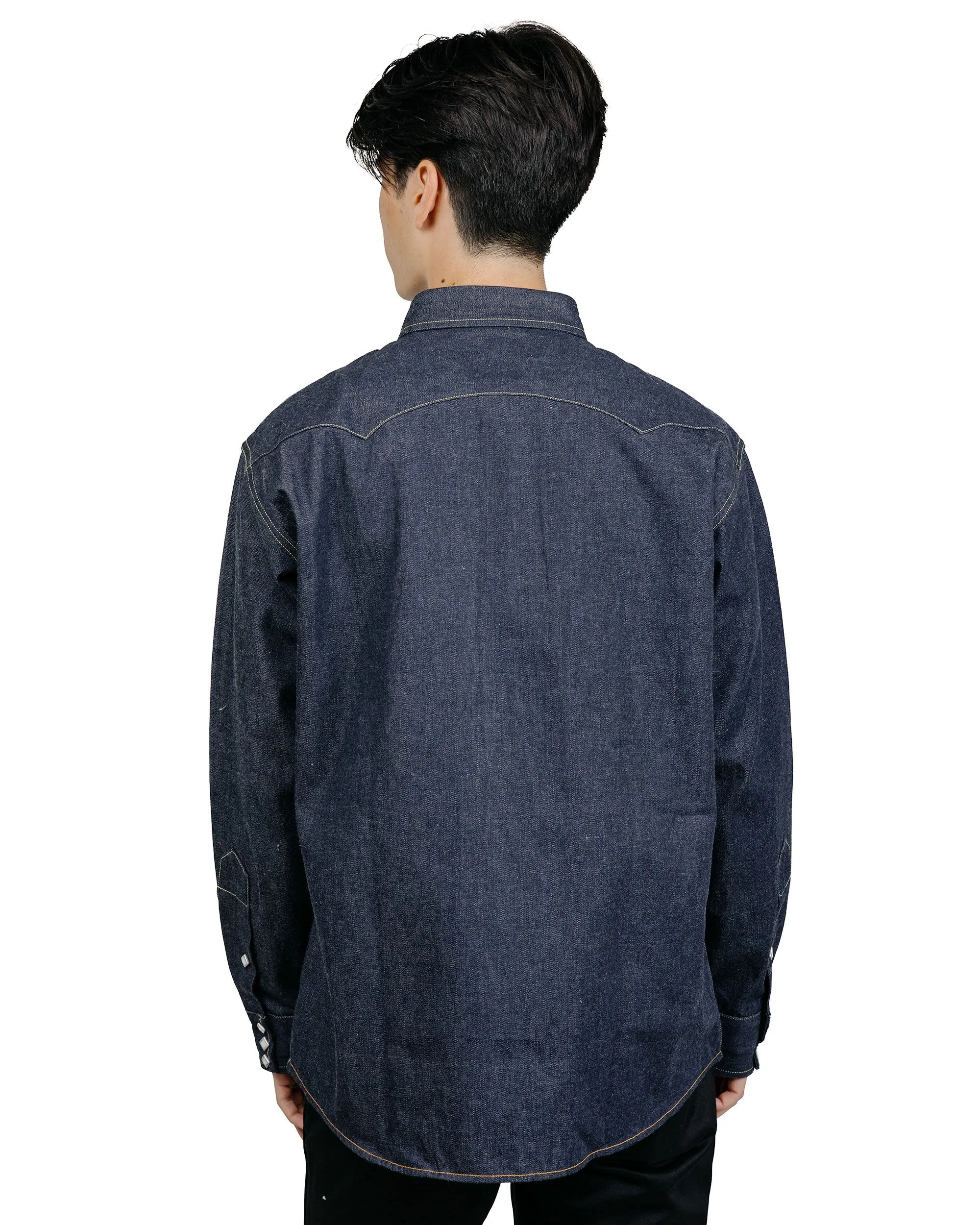 The Real McCoy's MS25107 Denim Western Shirt / Ridge Slant Indigo sold by Lost & Found product image thumbnail 4