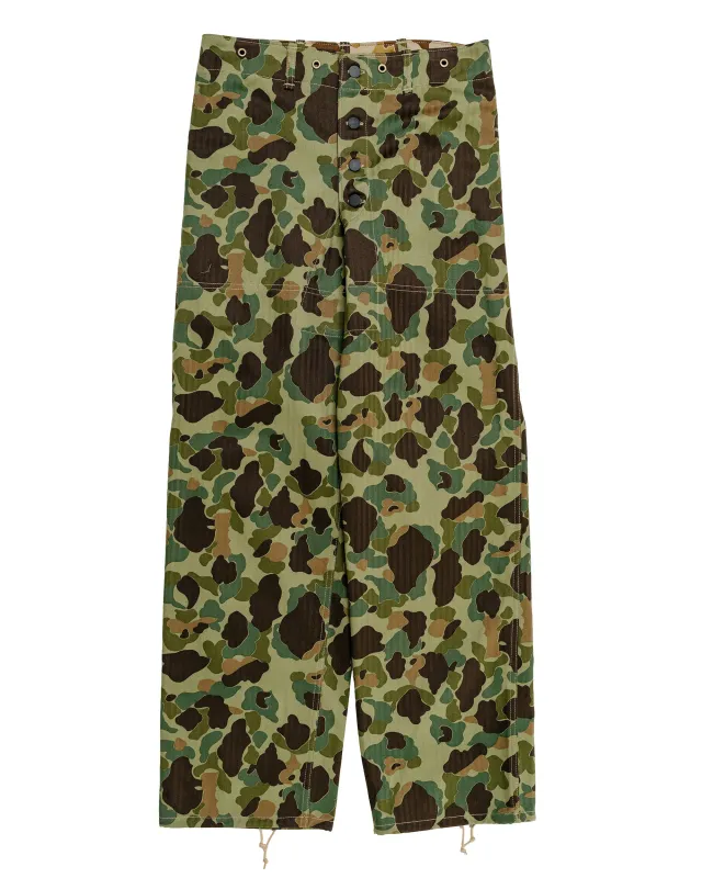 The Real McCoy's MP26001 P1944 Reversible Frogskin Camouflage Trousers Green made by The Real McCoy's