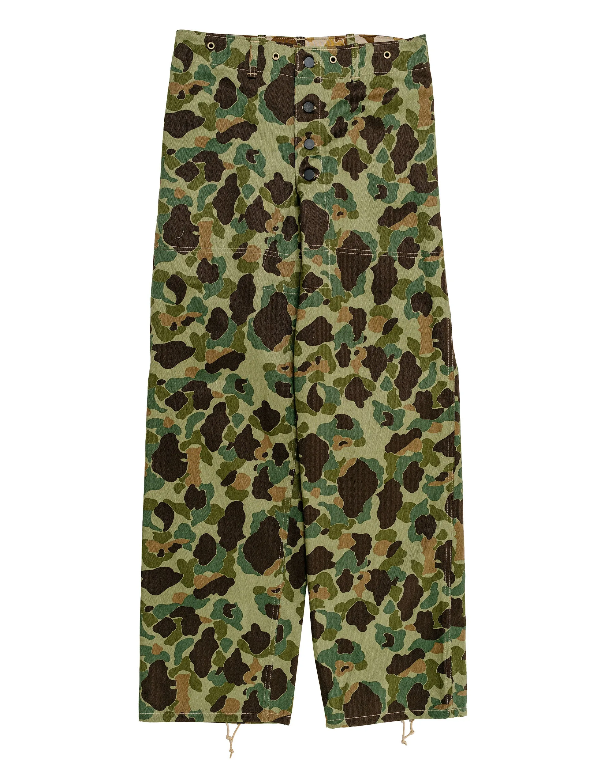 The Real McCoy's MP26001 P1944 Reversible Frogskin Camouflage Trousers Green sold by Lost & Found