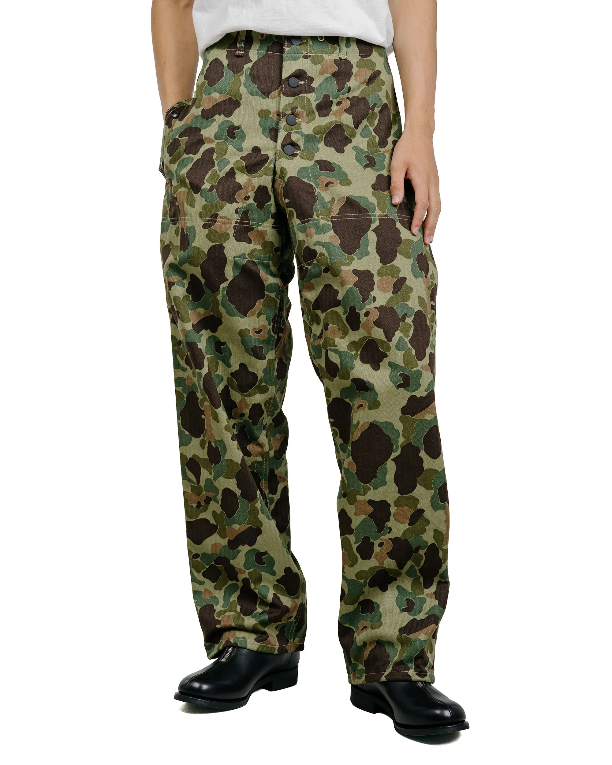 The Real McCoy's MP26001 P1944 Reversible Frogskin Camouflage Trousers Green sold by Lost & Found product image thumbnail 3