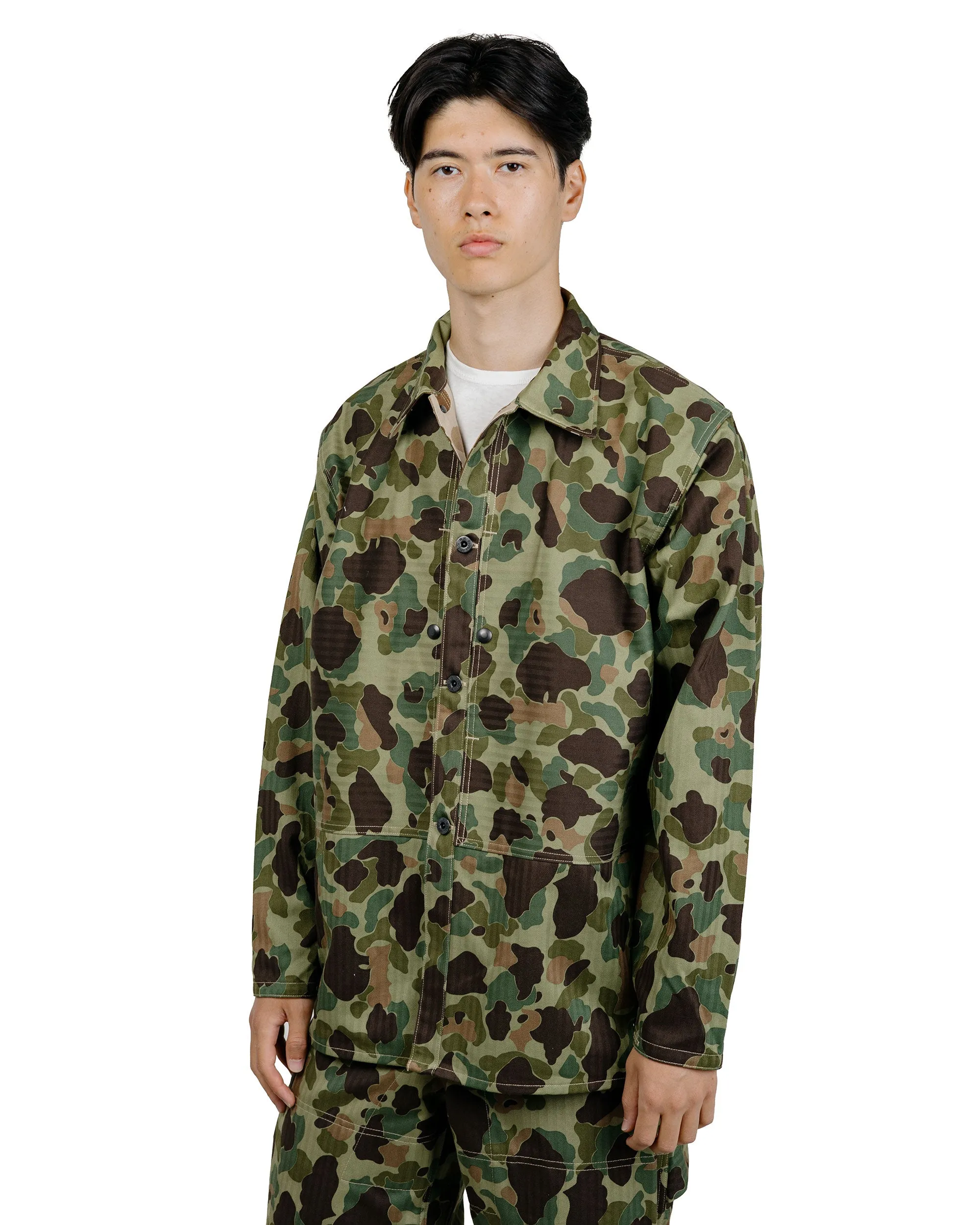 The Real McCoy's MJ26003 P1944 Reversible Frogskin Camouflage Coat Green sold by Lost & Found product image thumbnail 3