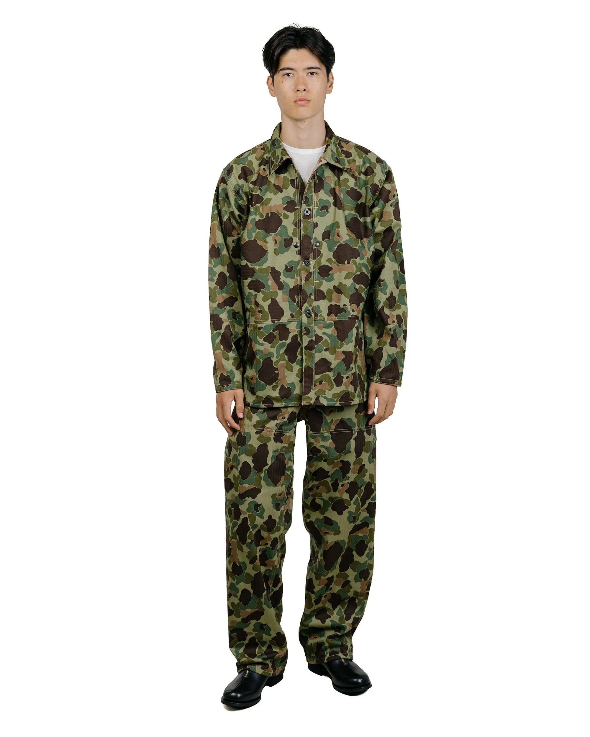 The Real McCoy's MJ26003 P1944 Reversible Frogskin Camouflage Coat Green sold by Lost & Found product image thumbnail 5