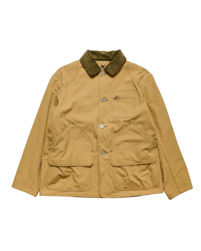 The Real McCoy's MJ25123 Cotton Canvas Barn Coat Brown made by The Real McCoy's