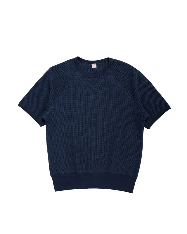 The Real McCoy's MC26002 Summer Thermal Tee Navy made by The Real McCoy's