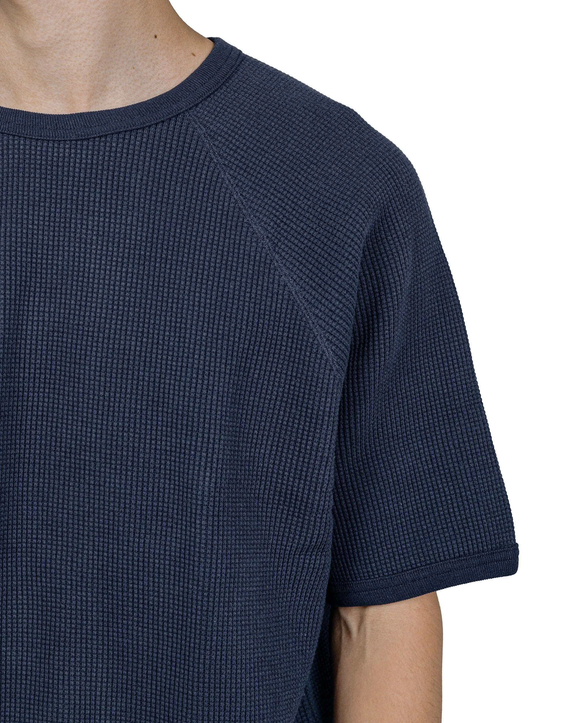 The Real McCoy's MC26002 Summer Thermal Tee Navy sold by Lost & Found product image thumbnail 3