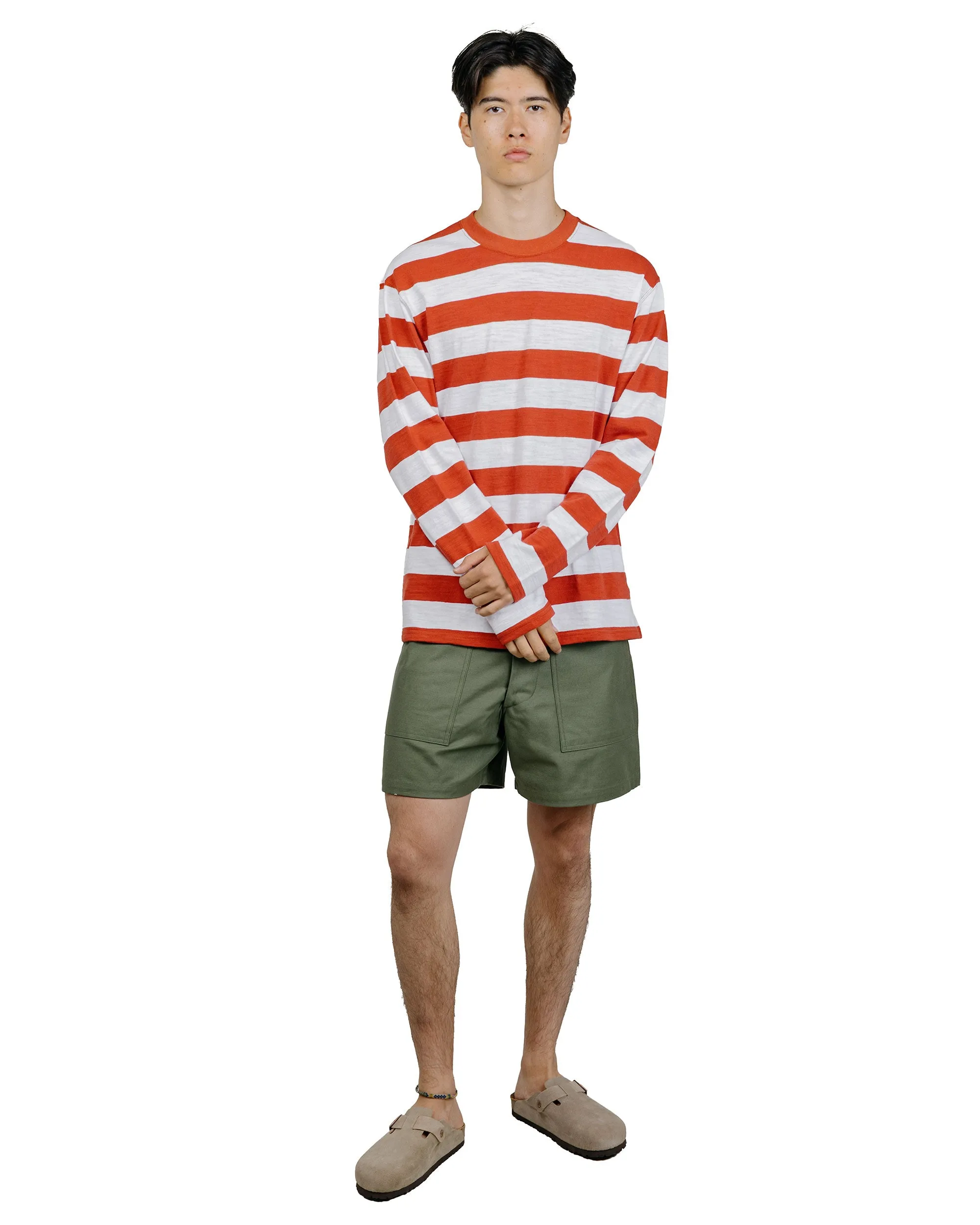 The Real McCoy's BC24001 Buco Stripe Tee L/S White/Red sold by Lost & Found product image thumbnail 4