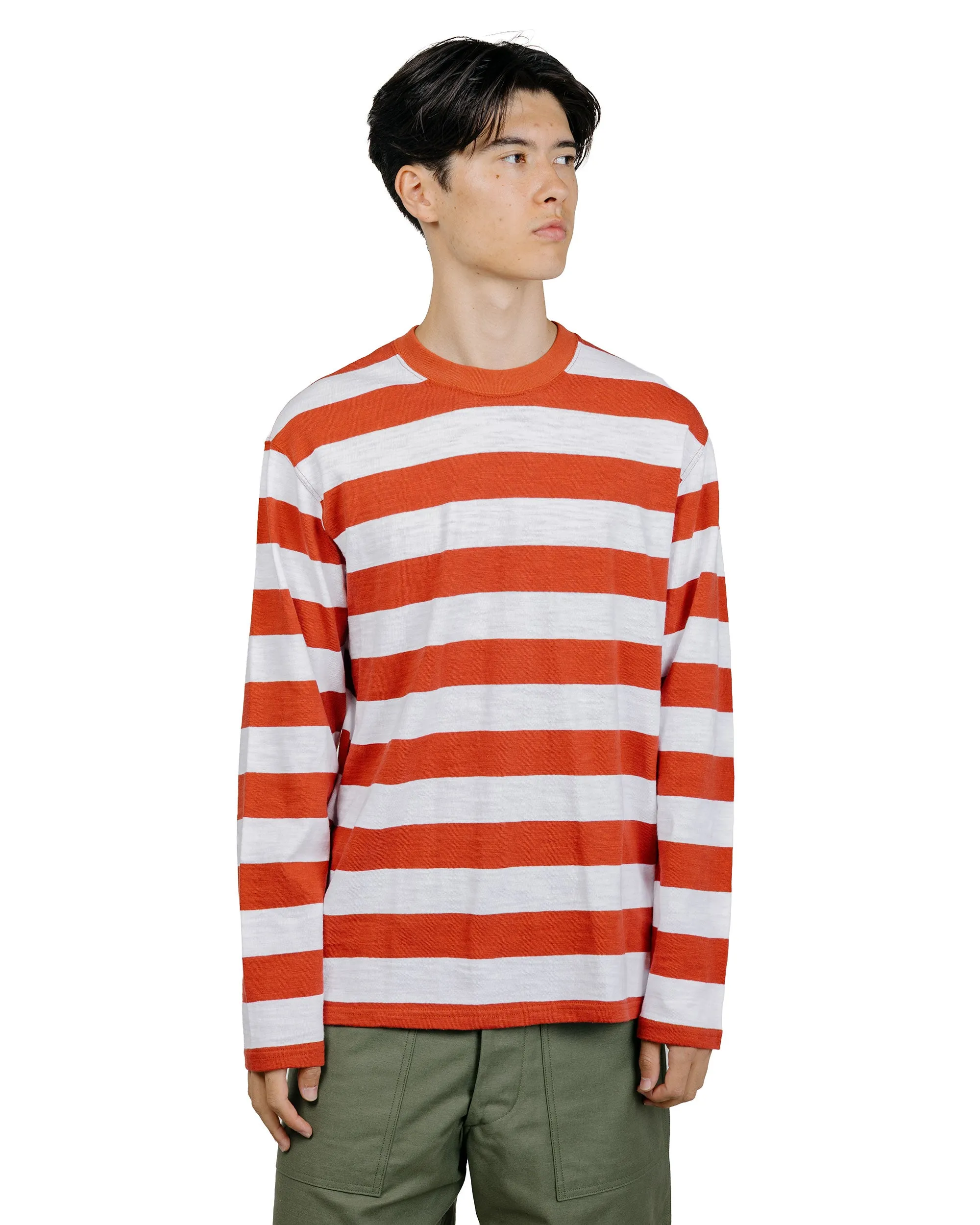 The Real McCoy's BC24001 Buco Stripe Tee L/S White/Red sold by Lost & Found product image thumbnail 2