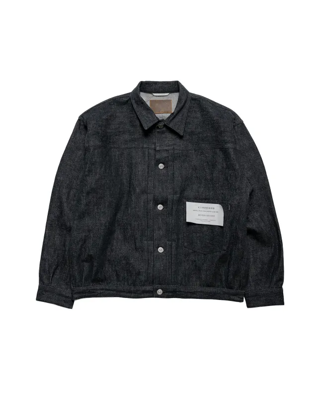 Old Joe One Pocket Jean Jacket Black made by Old Joe