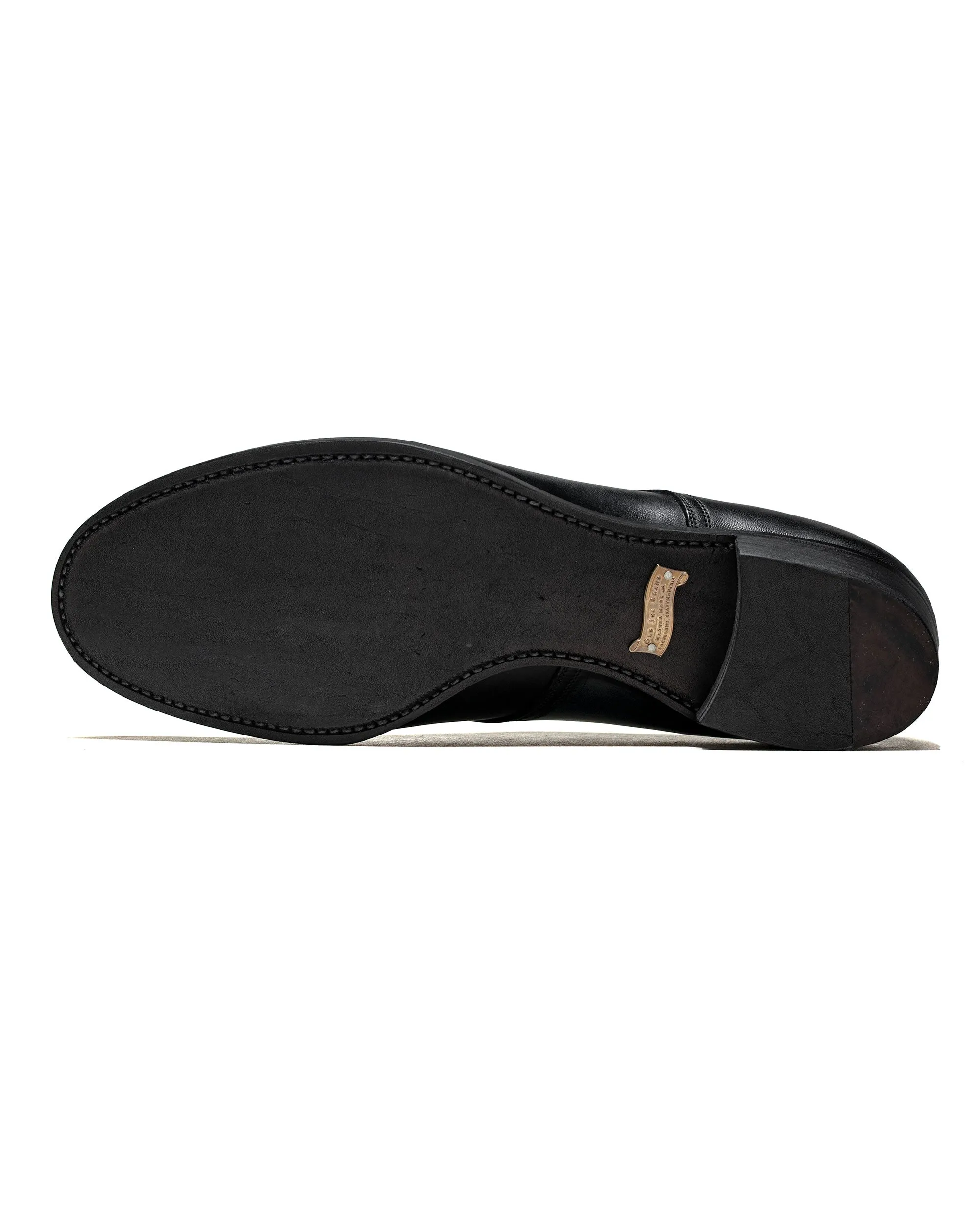 Old Joe "The Officer" Stunning Leather Oxford Shoes Black Horsebutt sold by Lost & Found product image thumbnail 5