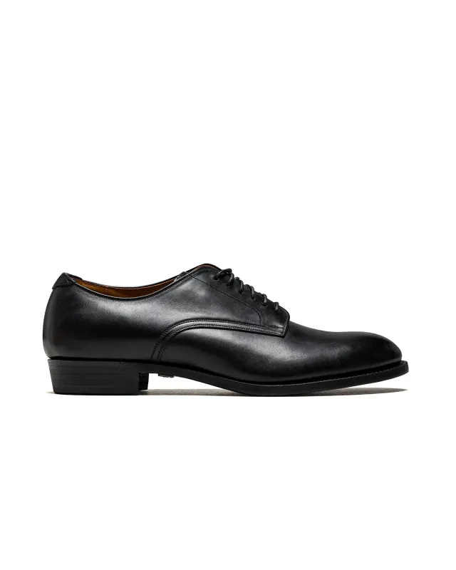 Old Joe "The Officer" Stunning Leather Oxford Shoes Black Horsebutt made by Old Joe