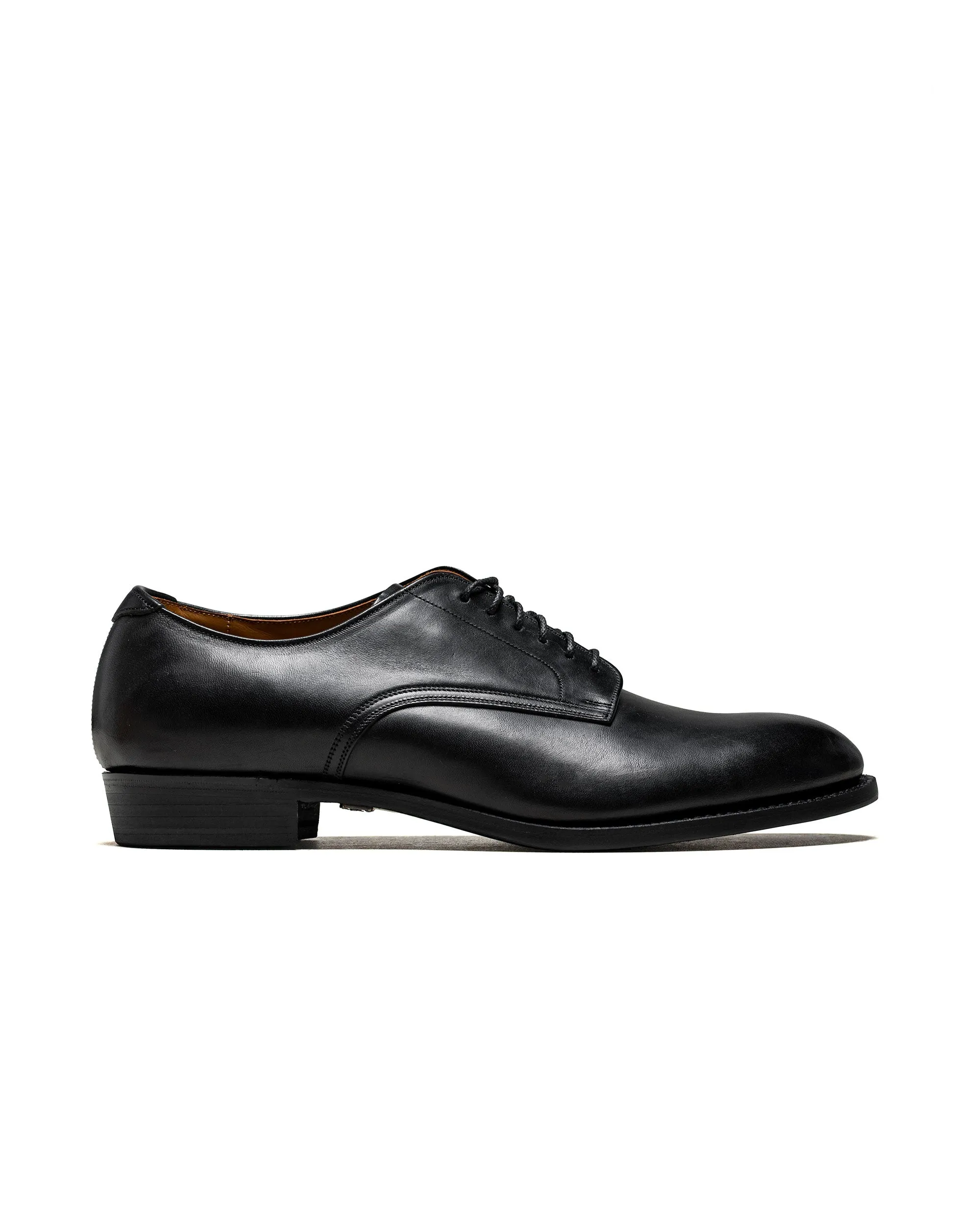 Old Joe "The Officer" Stunning Leather Oxford Shoes Black Horsebutt sold by Lost & Found