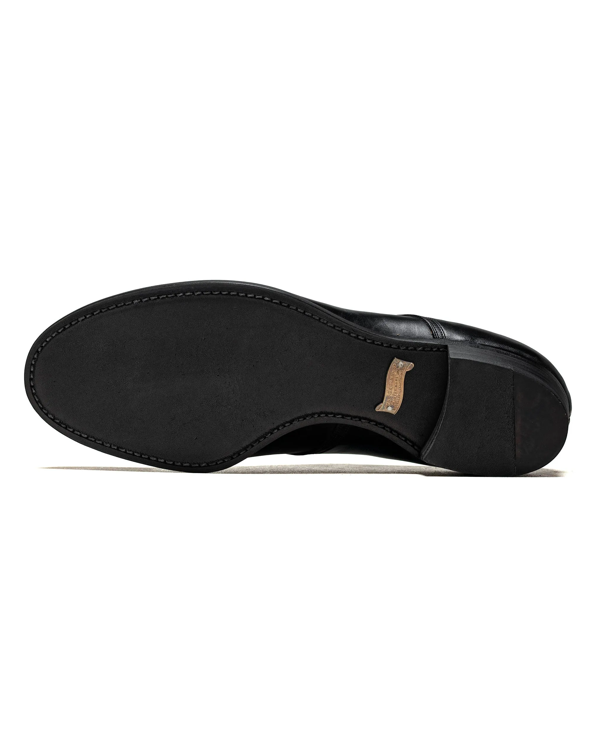 Old Joe "The Officer" Stunning Leather Oxford Shoes Black Brown Horsebutt sold by Lost & Found product image thumbnail 5