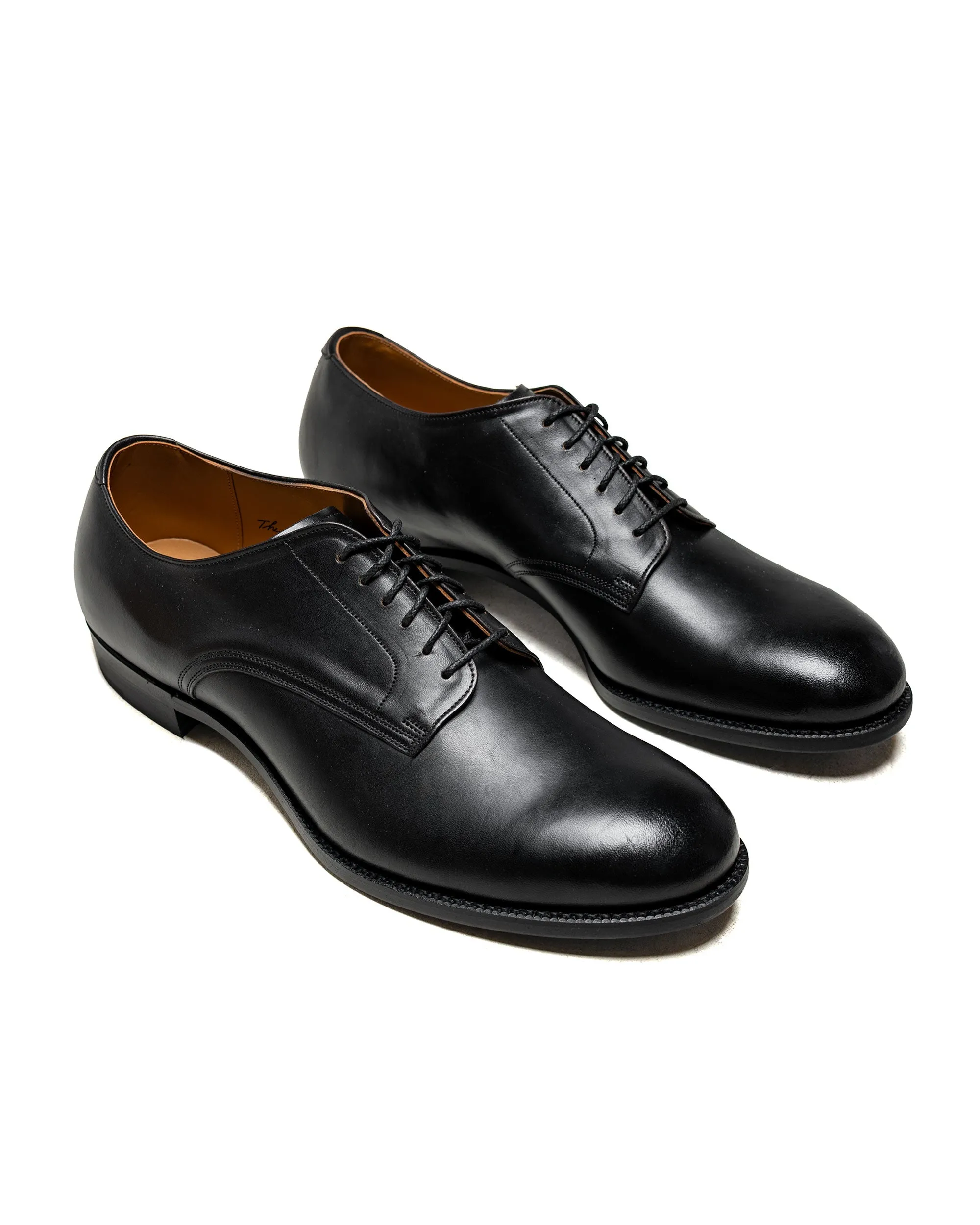 Old Joe "The Officer" Stunning Leather Oxford Shoes Black Brown Horsebutt sold by Lost & Found product image thumbnail 2