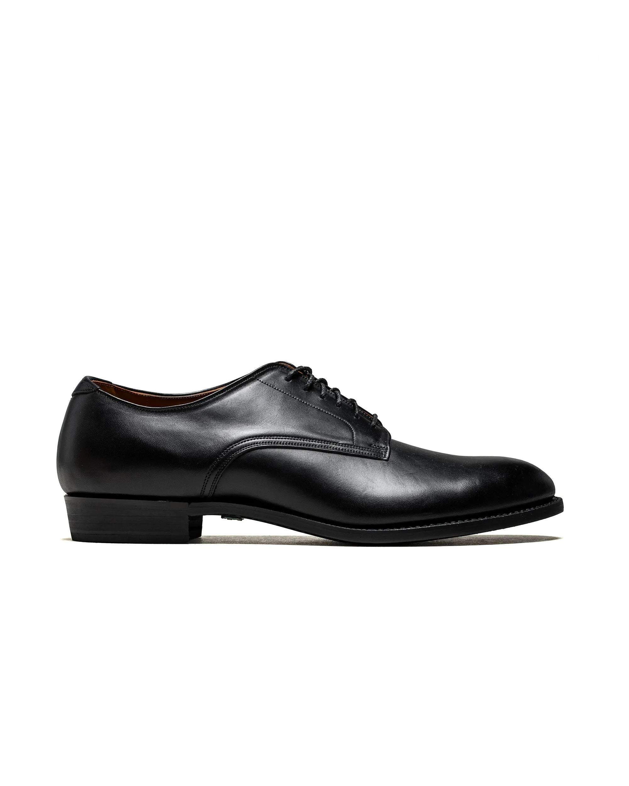 Old Joe "The Officer" Stunning Leather Oxford Shoes Black Brown Horsebutt sold by Lost & Found