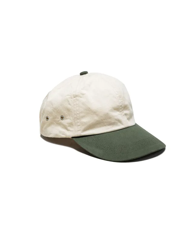 Phigvel Combination Bill Cap Ivory/Green made by Lost & Found