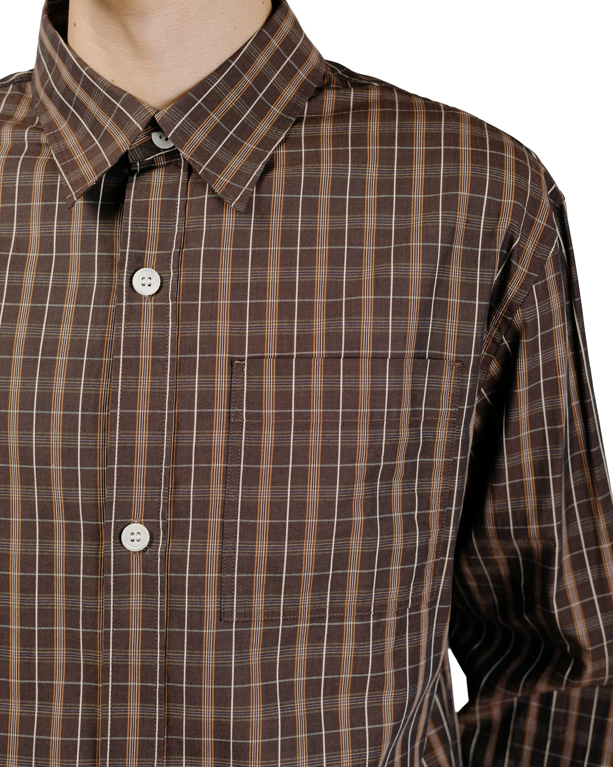 Another Aspect Another Shirt 4.0 Brown Check sold by Lost & Found product image thumbnail 3