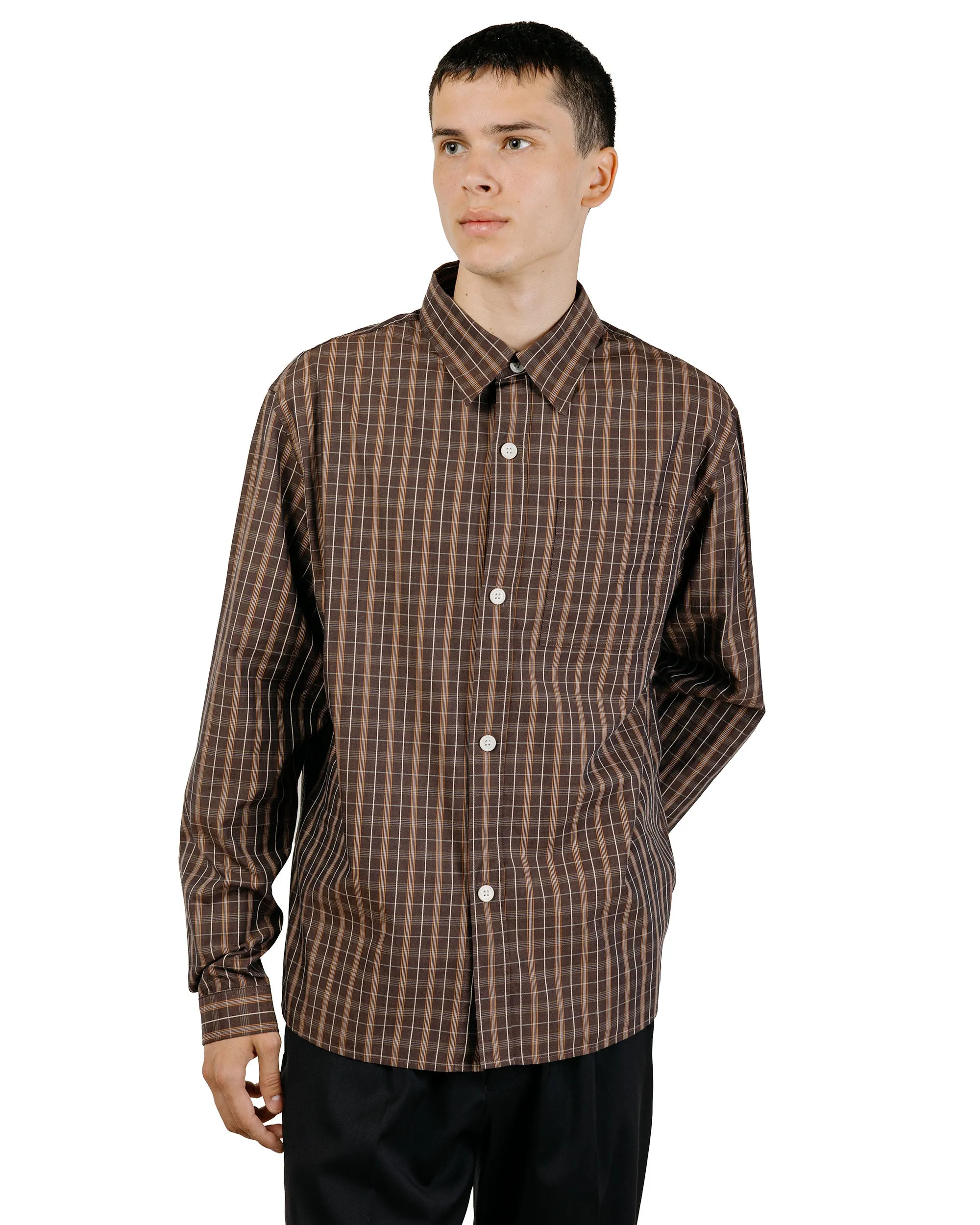 Another Aspect Another Shirt 4.0 Brown Check sold by Lost & Found product image thumbnail 2