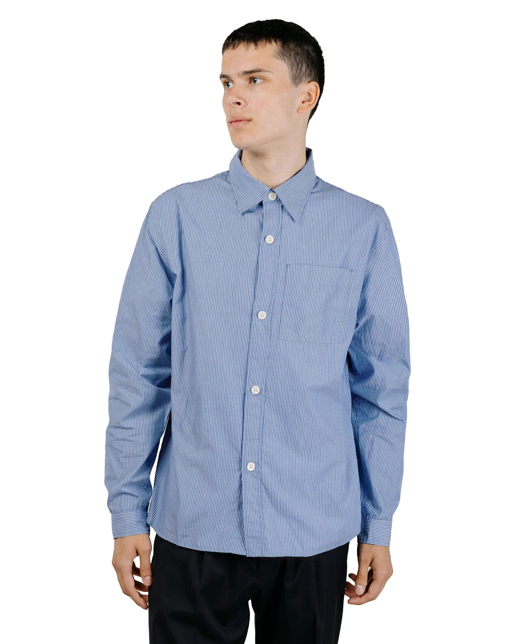 Another Aspect Another Shirt 4.0 Blue/White Stripe sold by Lost & Found product image thumbnail 2