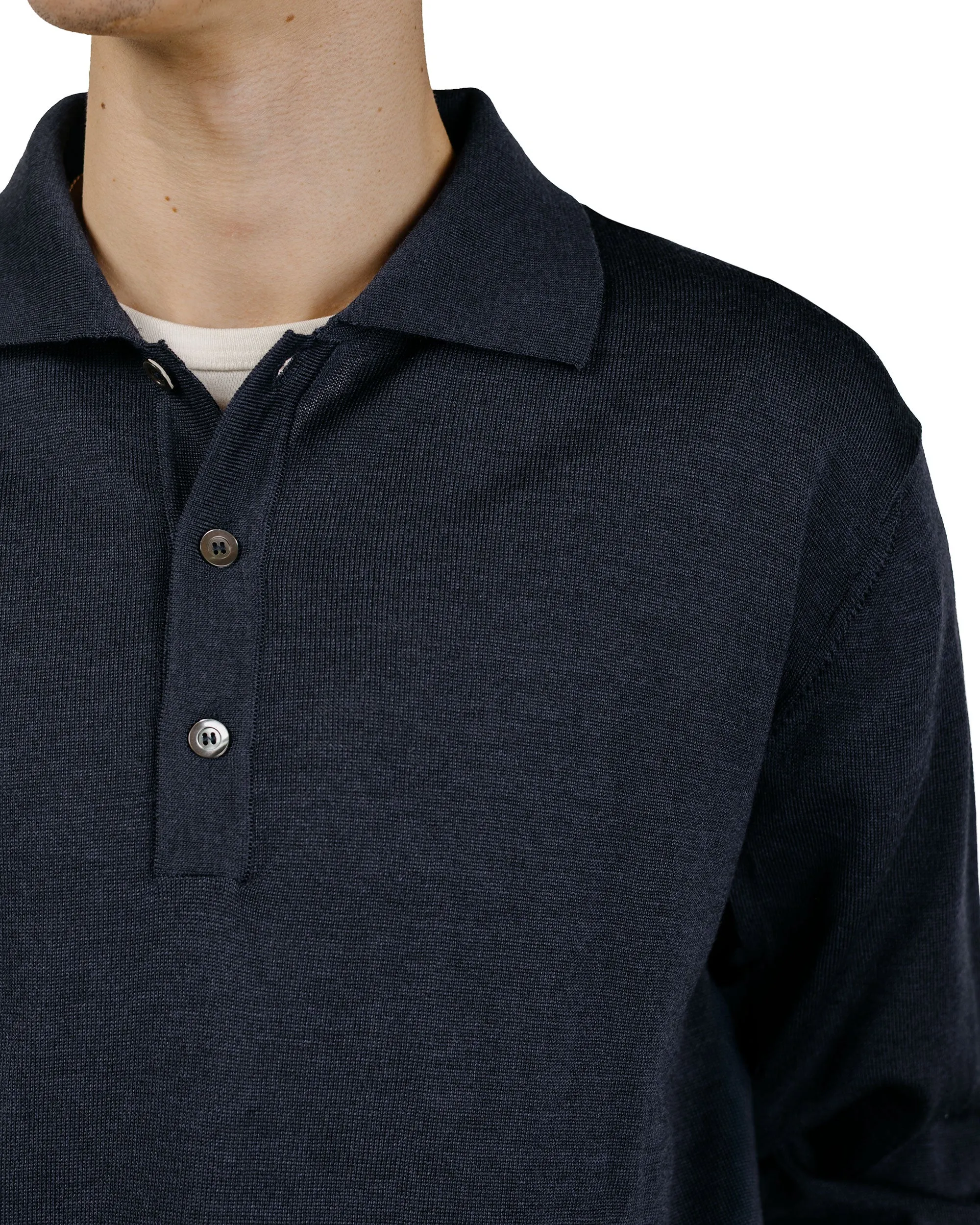 Another Aspect Another Polo Shirt 2.0 Night Sky Navy sold by Lost & Found product image thumbnail 3