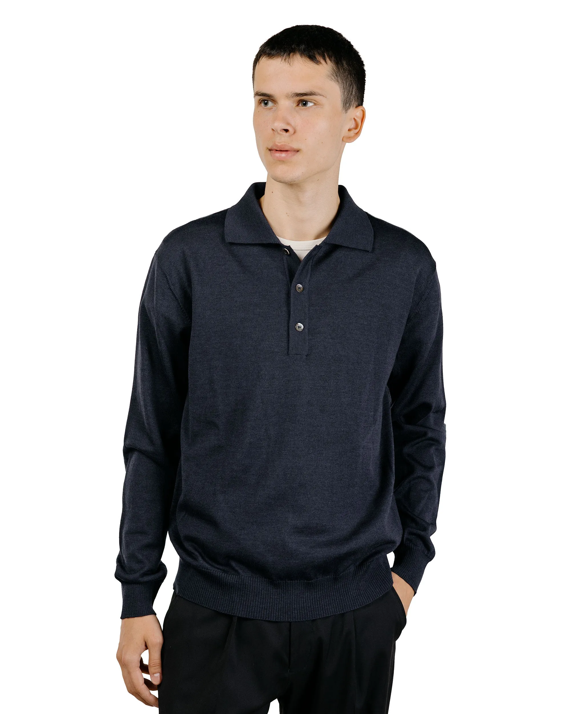Another Aspect Another Polo Shirt 2.0 Night Sky Navy sold by Lost & Found product image thumbnail 2