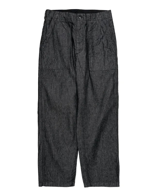 Engineered Garments Fatigue Pant Black Cotton Cone Denim made by Engineered Garments