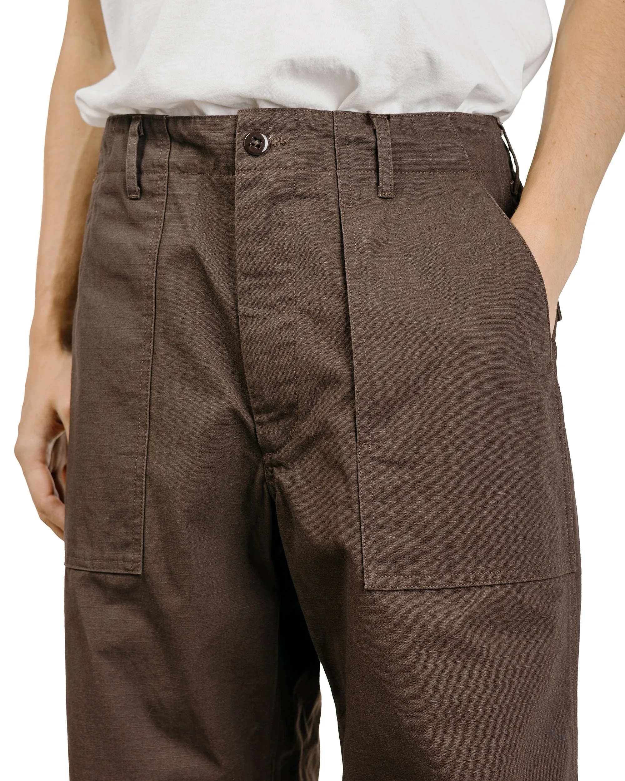 Engineered Garments Fatigue Pant Brown 10oz Duck Canvas sold by Lost & Found product image thumbnail 3