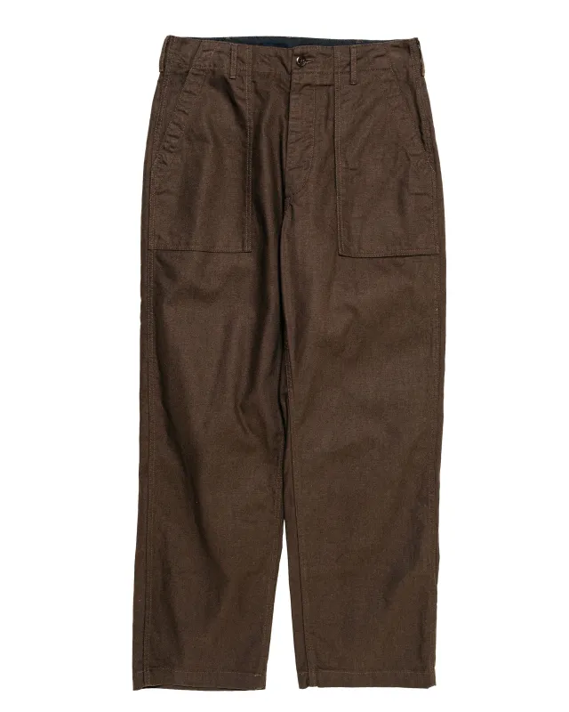 Engineered Garments Fatigue Pant Brown 10oz Duck Canvas made by Engineered Garments
