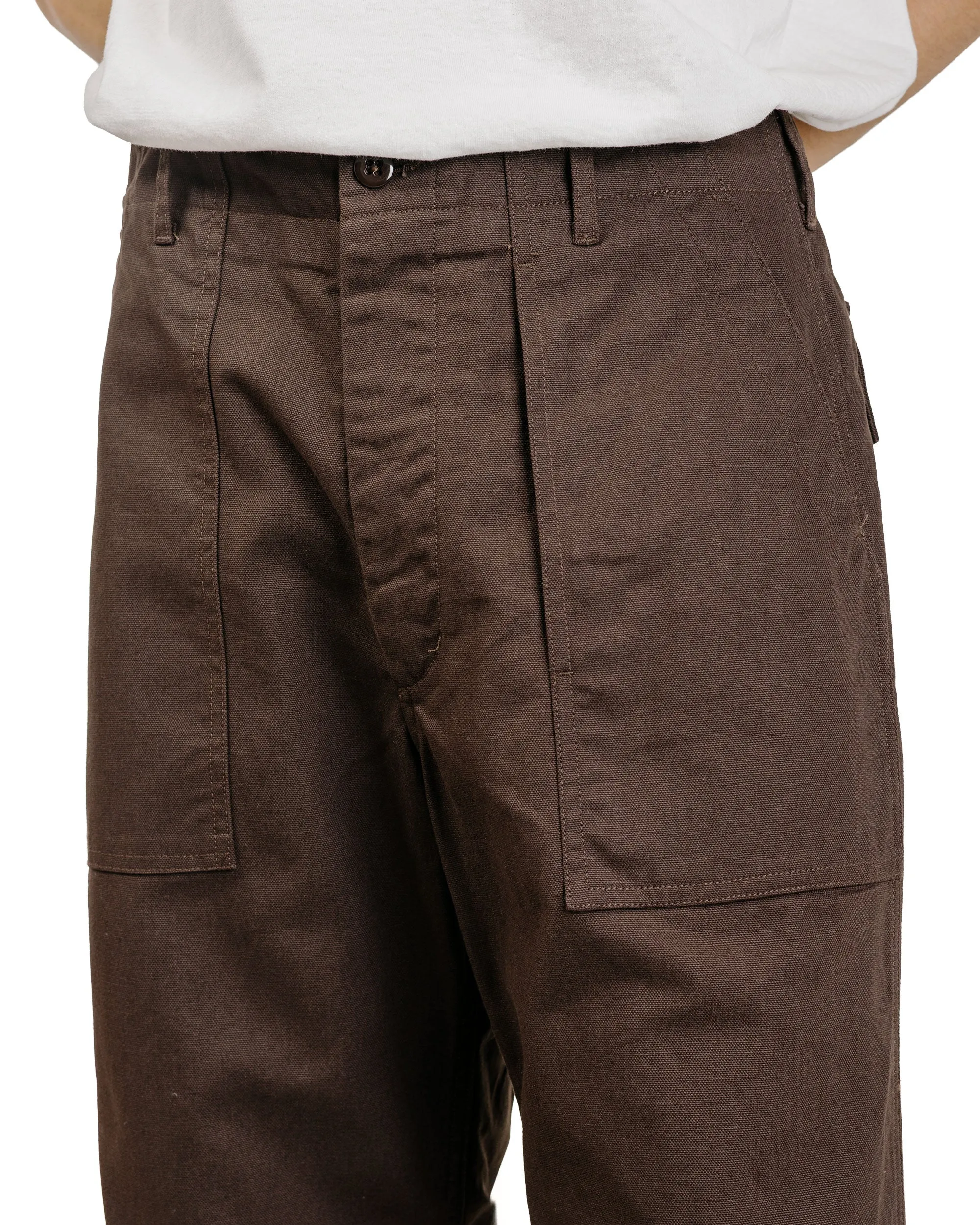 Engineered Garments Fatigue Pant DK. Brown Heavyweight Cotton Ripstop sold by Lost & Found product image thumbnail 3