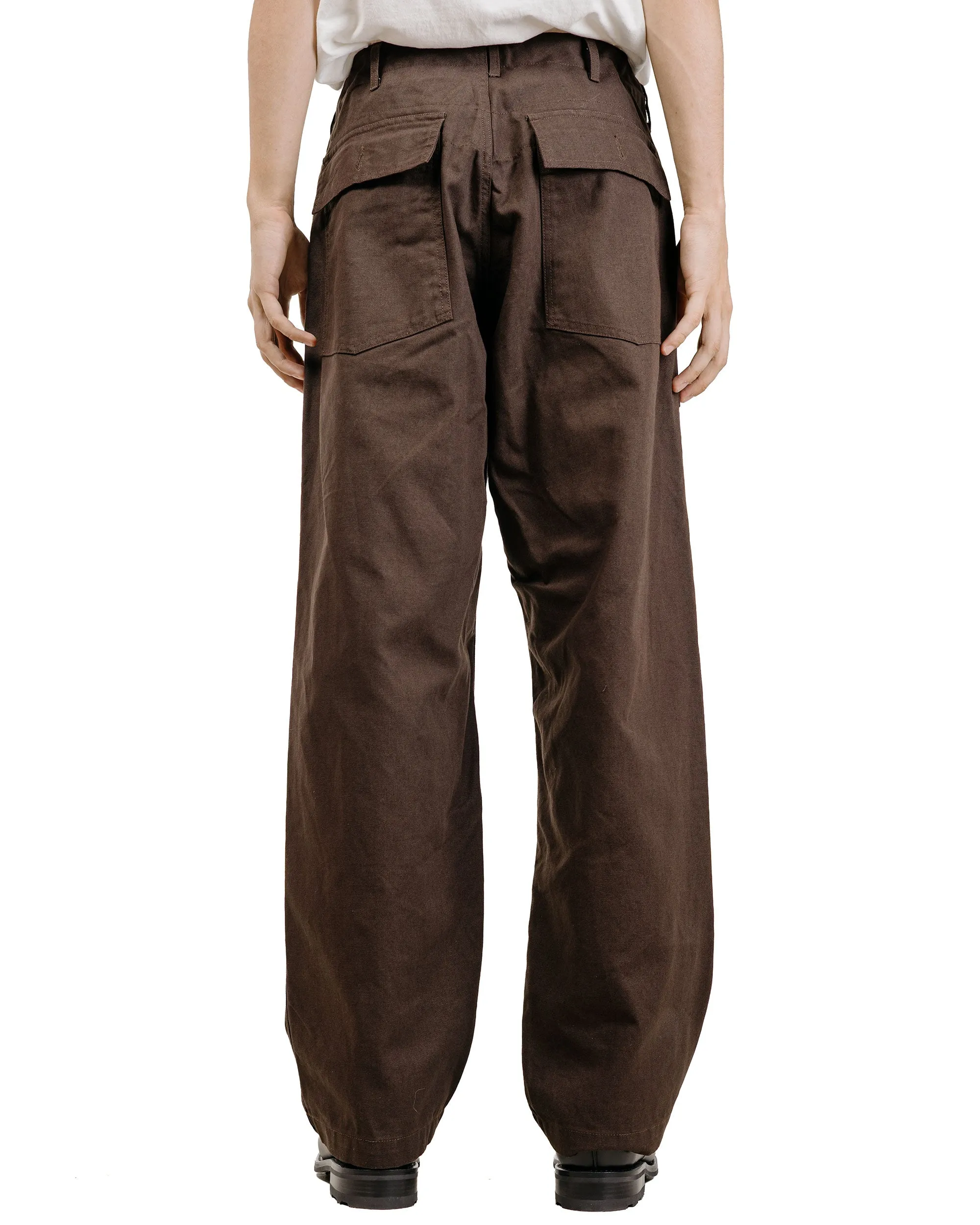 Engineered Garments Fatigue Pant DK. Brown Heavyweight Cotton Ripstop sold by Lost & Found product image thumbnail 4