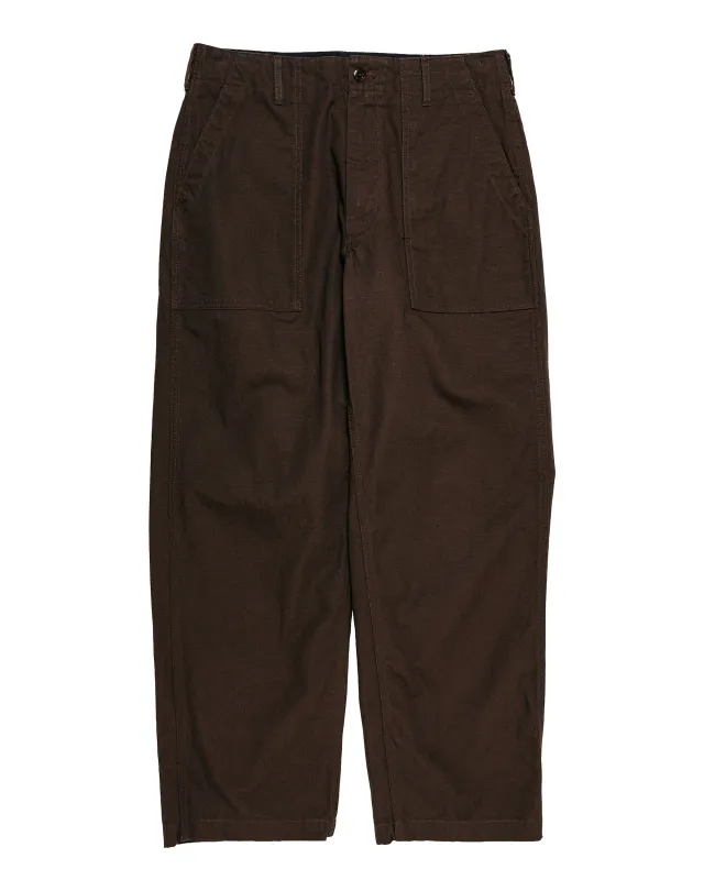Engineered Garments Fatigue Pant DK. Brown Heavyweight Cotton Ripstop made by Engineered Garments