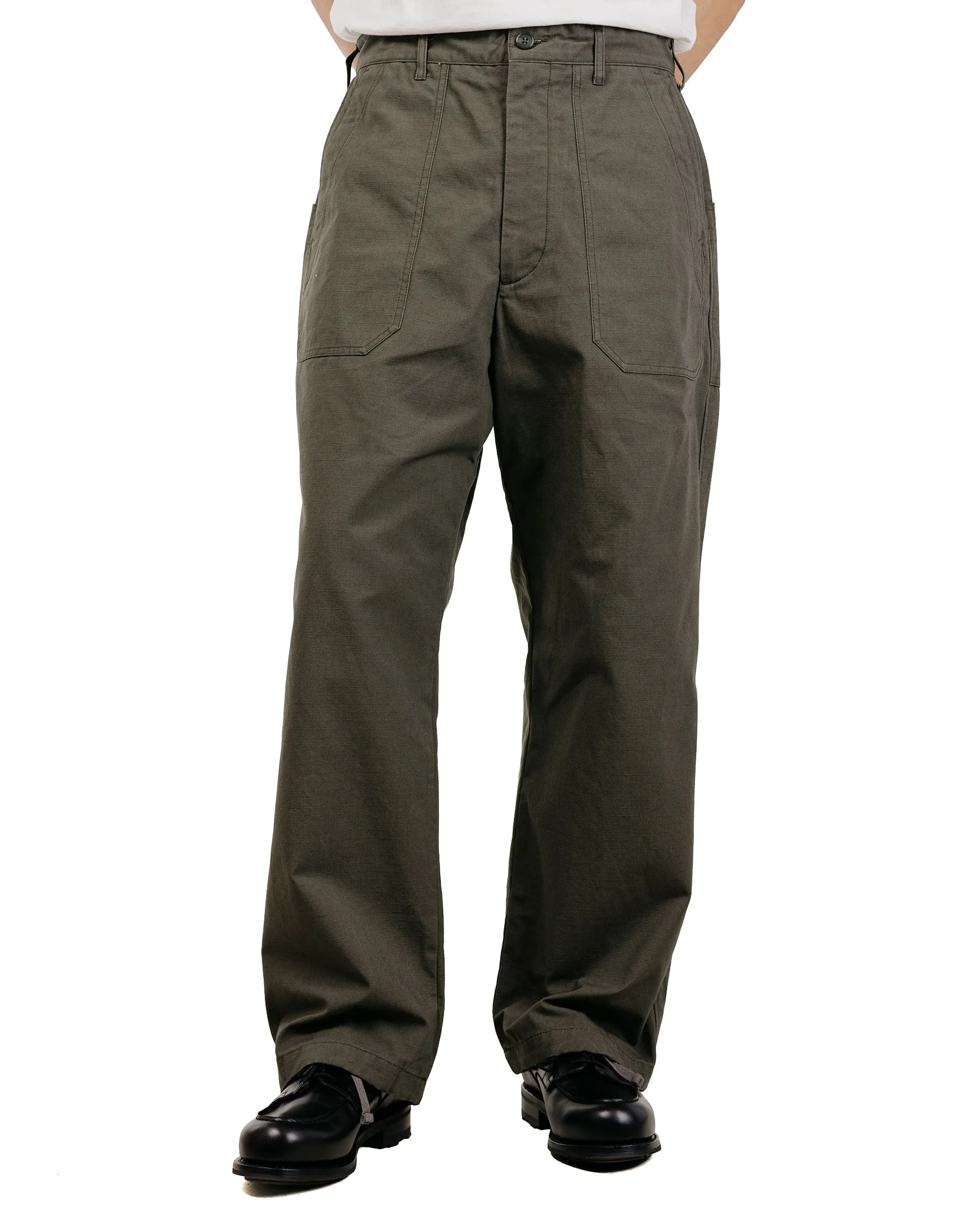 Engineered Garments Security Pant Olive Heavyweight Cotton Ripstop sold by Lost & Found product image thumbnail 2