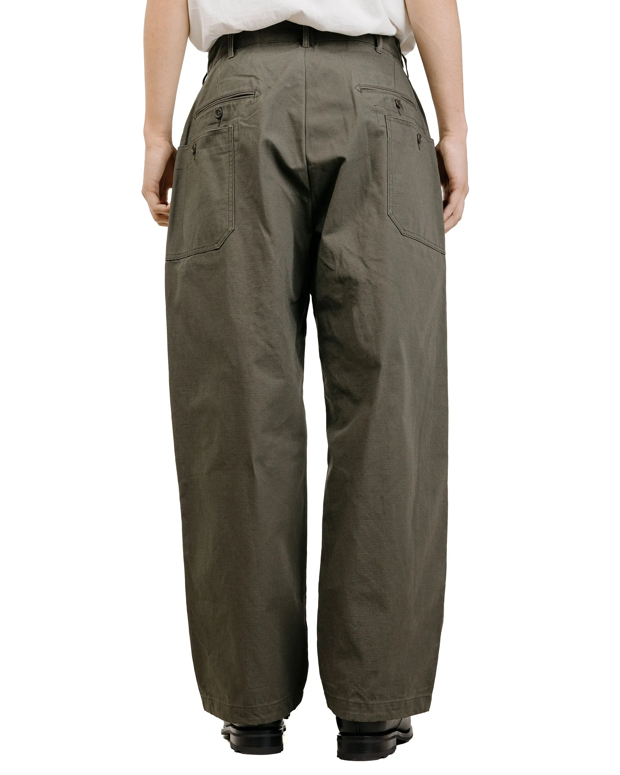 Engineered Garments Security Pant Olive Heavyweight Cotton Ripstop sold by Lost & Found product image thumbnail 4