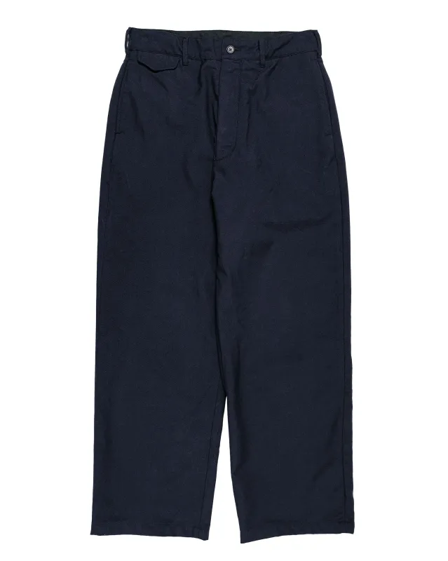 Engineered Garments Officer Pant Dark Navy Wool Uniform Serge made by Engineered Garments