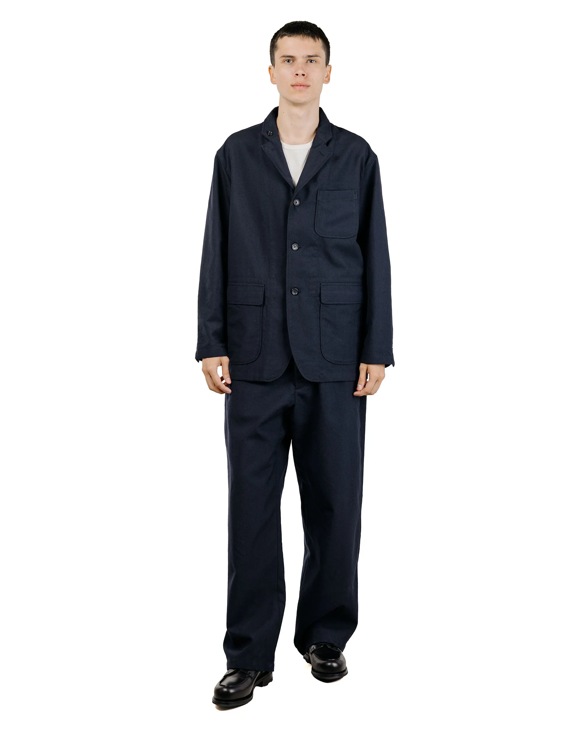 Engineered Garments Officer Pant Dark Navy Wool Uniform Serge sold by Lost & Found product image thumbnail 5