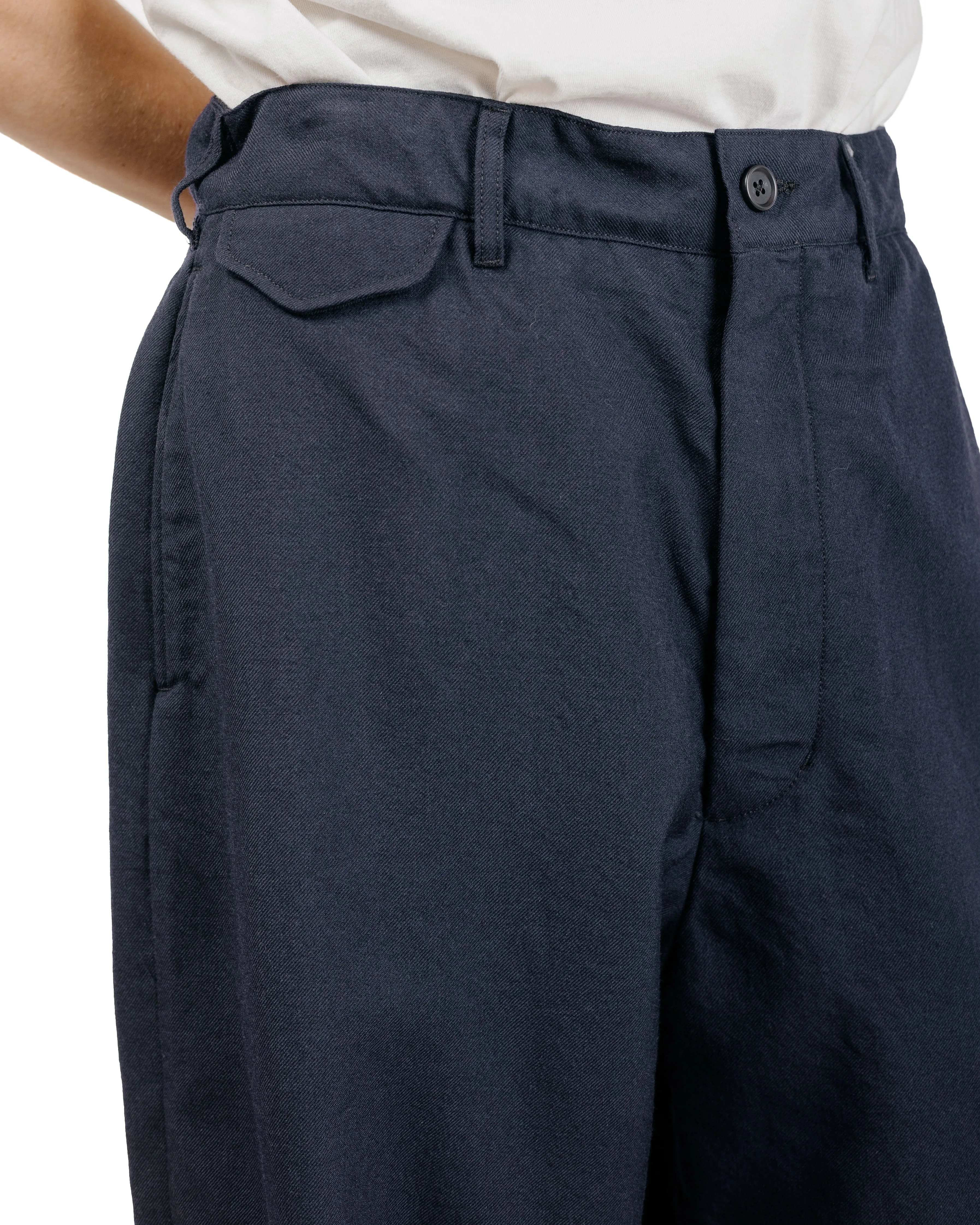 Engineered Garments Officer Pant Dark Navy Wool Uniform Serge sold by Lost & Found product image thumbnail 3