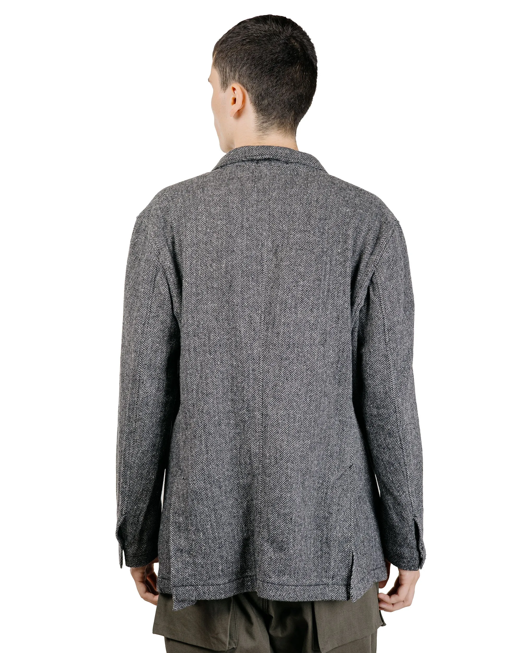 Engineered Garments Upland Jacket Grey Poly Wool Herringbone sold by Lost & Found product image thumbnail 4