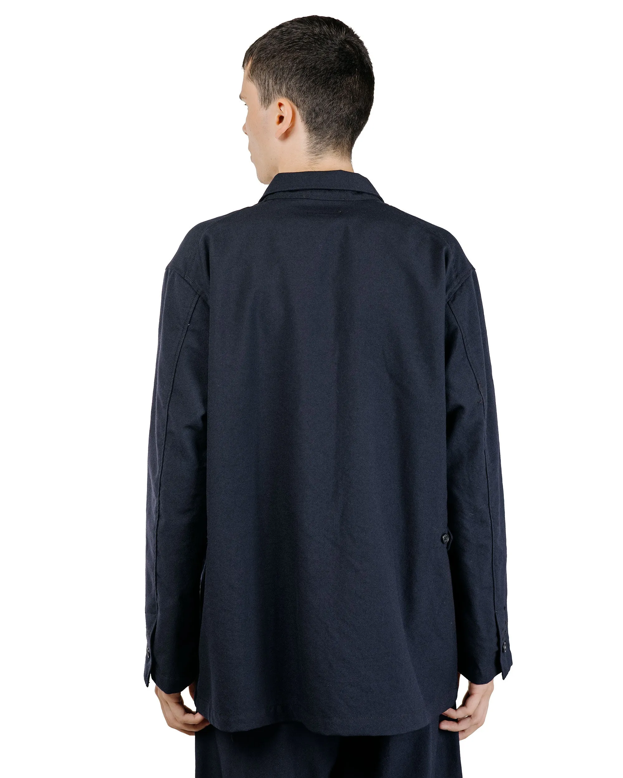 Engineered Garments Loiter Jacket Dark Navy Wool Uniform Serge sold by Lost & Found product image thumbnail 4