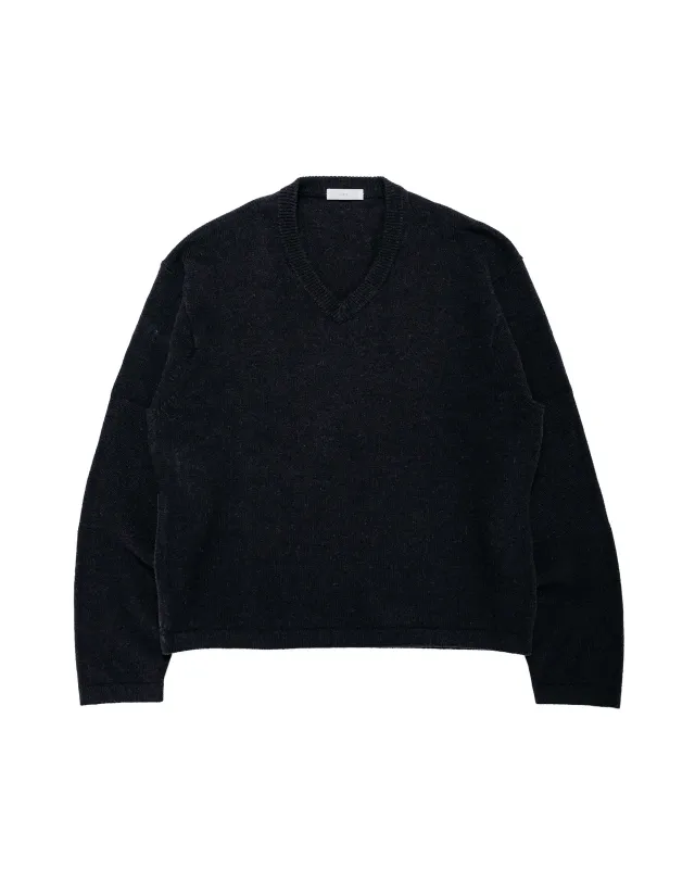 Lady White Co. Wool V Neck Sweater Deep Navy made by Lady White Co.