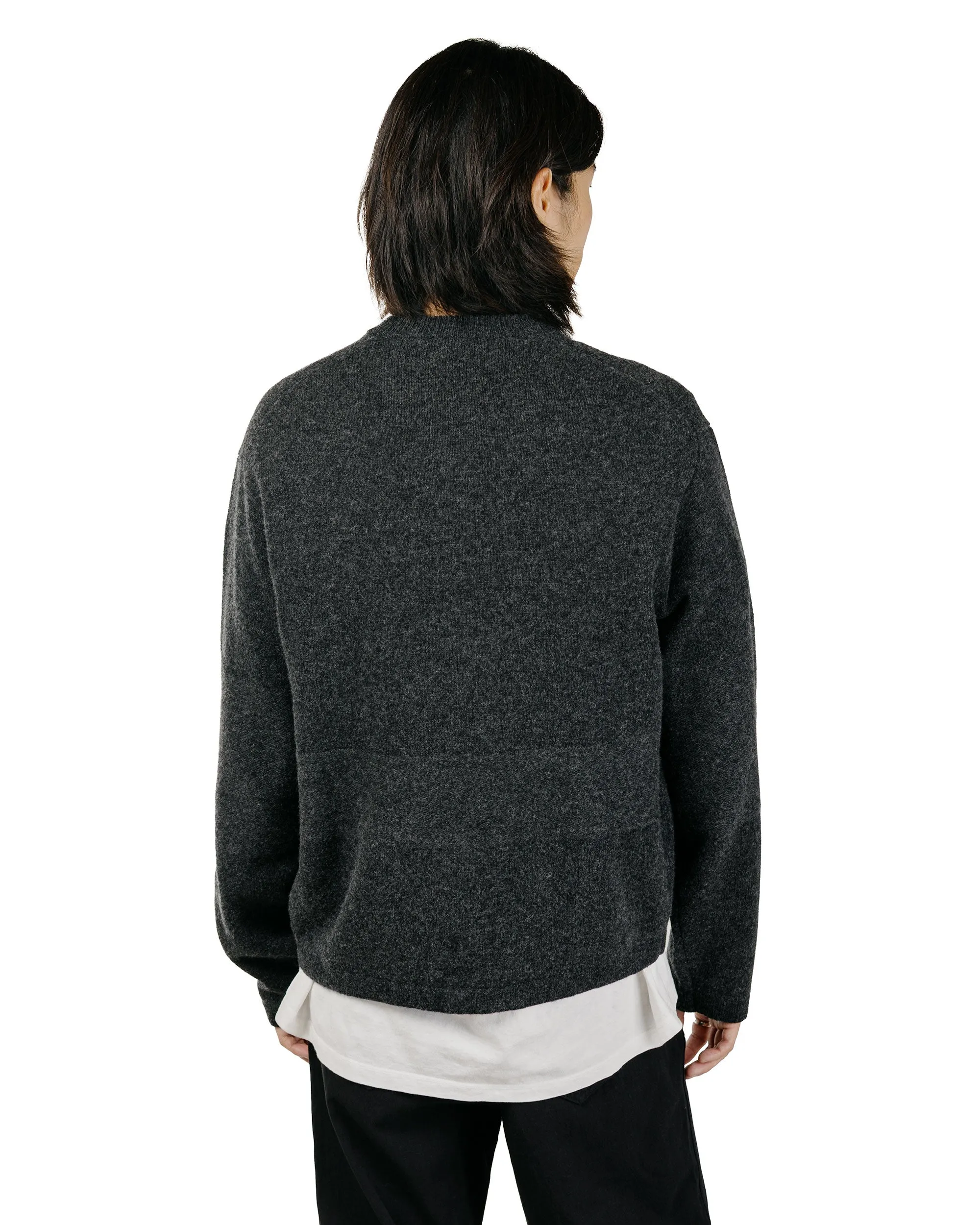Lady White Co. Wool V Neck Sweater Charcoal sold by Lost & Found product image thumbnail 4
