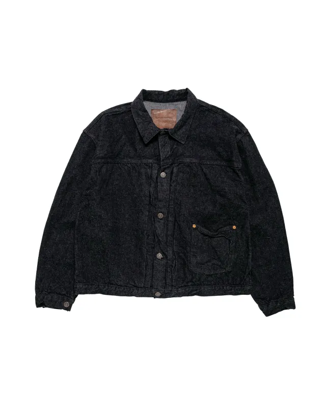 KAPTAIN SUNSHINE Denim Tracker 1P Jacket Black One Wash made by Kaptain Sunshine