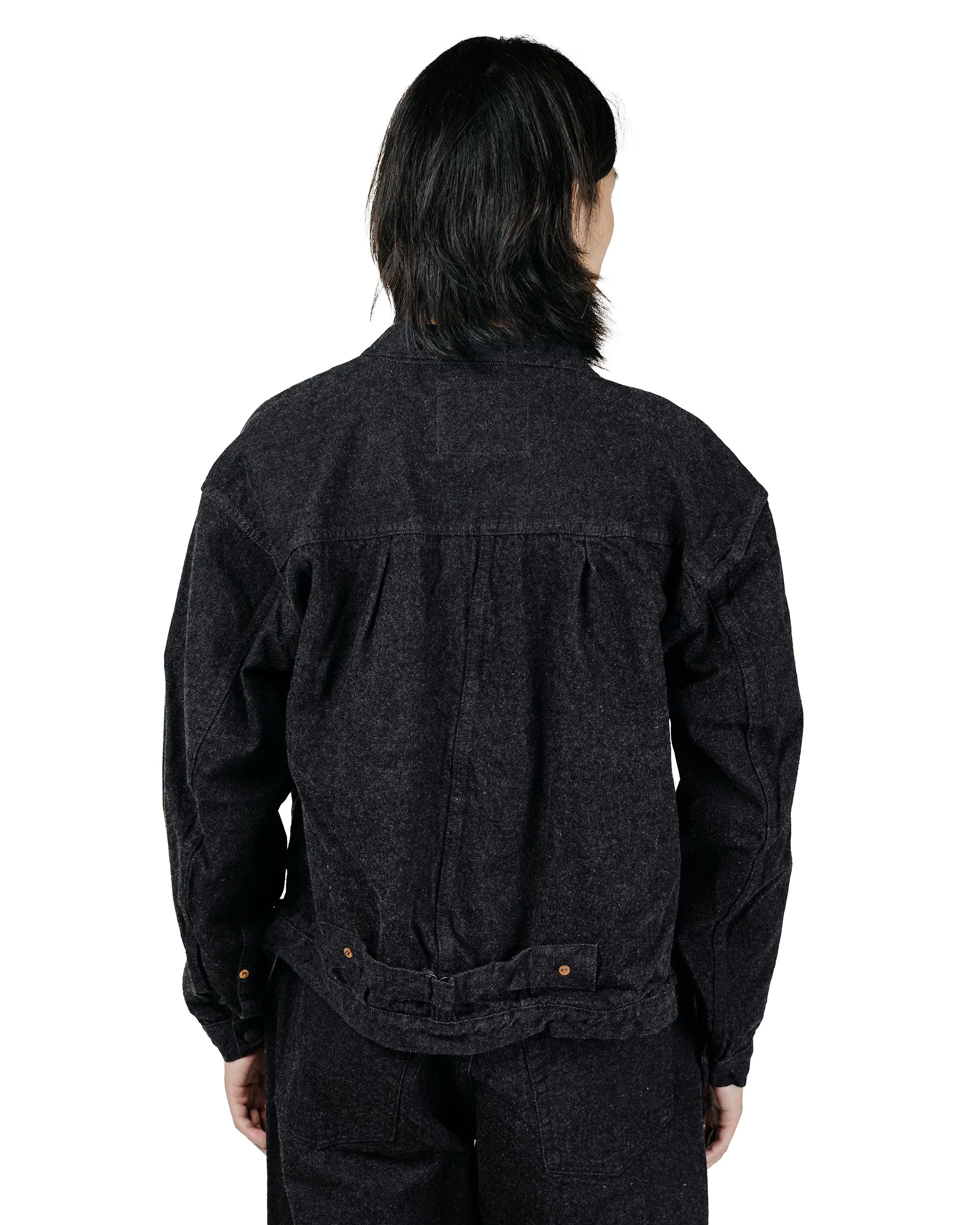 KAPTAIN SUNSHINE Denim Tracker 1P Jacket Black One Wash sold by Lost & Found product image thumbnail 4