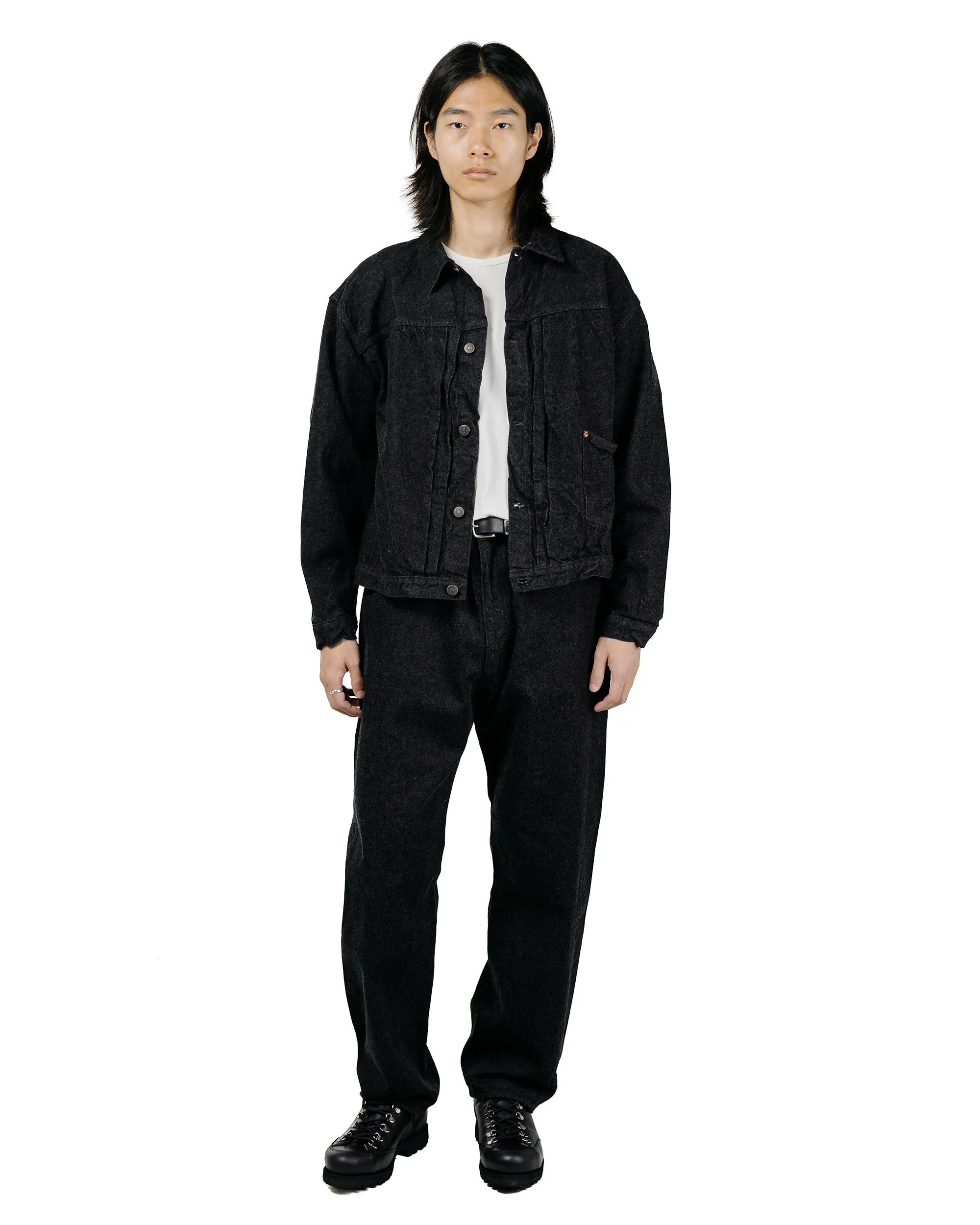 KAPTAIN SUNSHINE Denim Tracker 1P Jacket Black One Wash sold by Lost & Found product image thumbnail 5