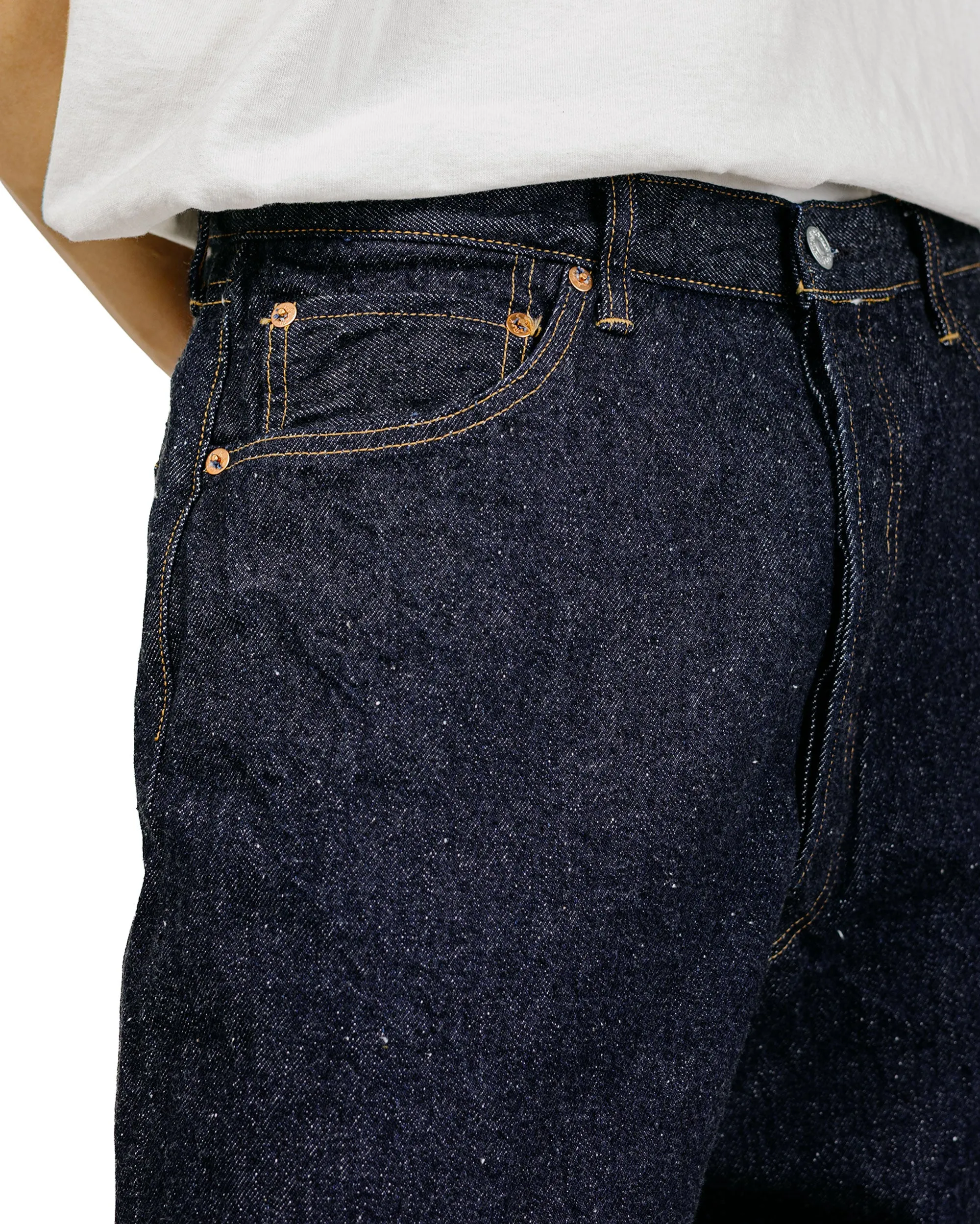 KAPTAIN SUNSHINE 5P Straight Denim Pants Indigo One Wash sold by Lost & Found product image thumbnail 3