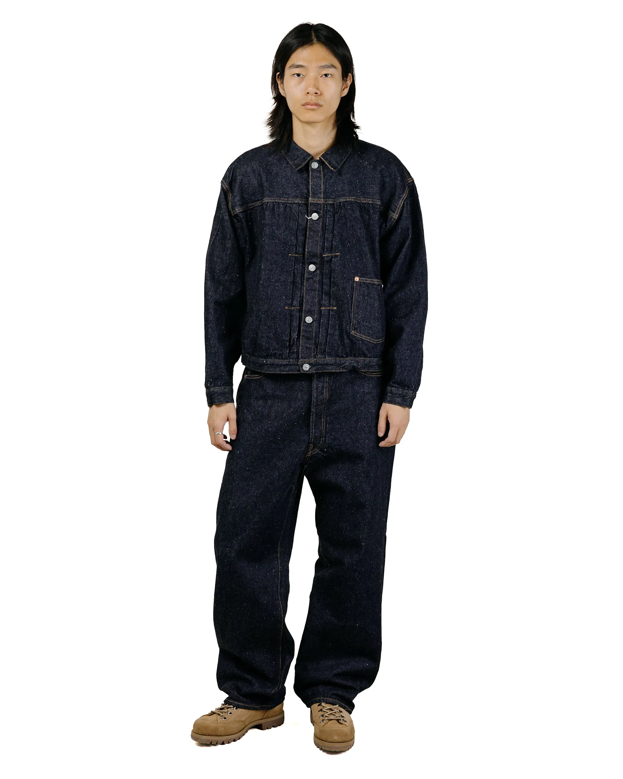 KAPTAIN SUNSHINE 5P Straight Denim Pants Indigo One Wash sold by Lost & Found product image thumbnail 5