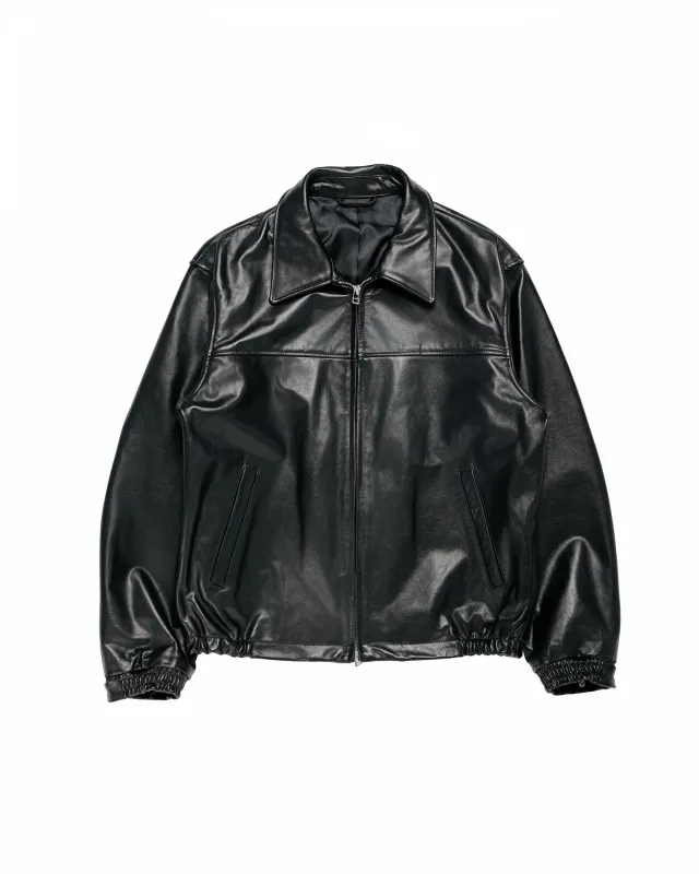 Universal Products Leather Jacket Black made by Lost & Found