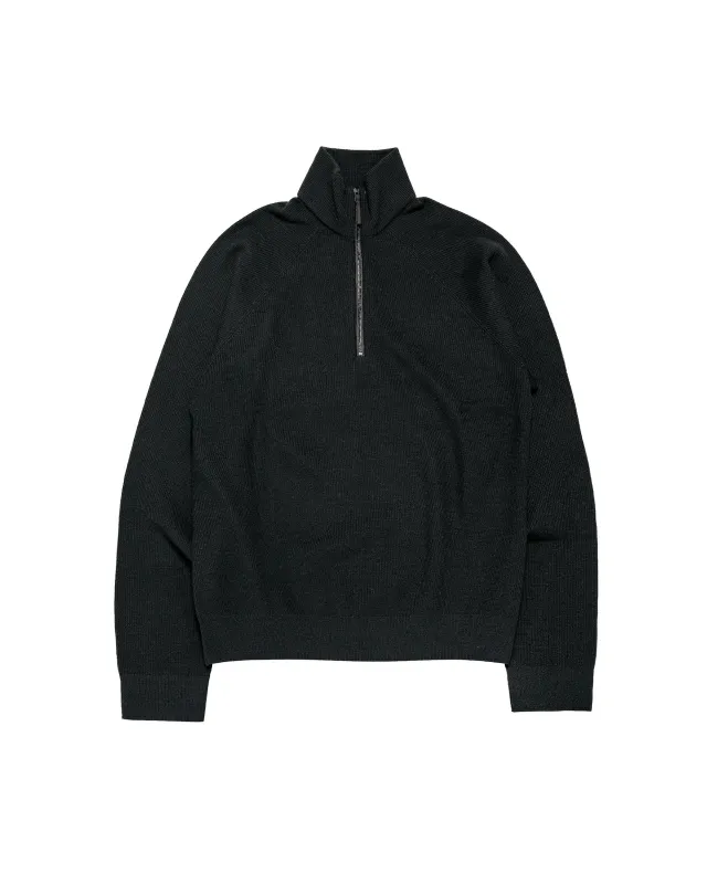 Arc'teryx Veilance Conic Wool Half Zip Neck Black made by Arc'teryx