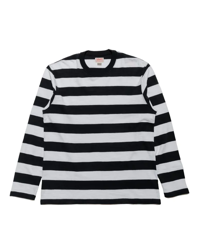 The Real McCoy's BC24001 Buco Stripe Tee L/S White made by The Real McCoy's