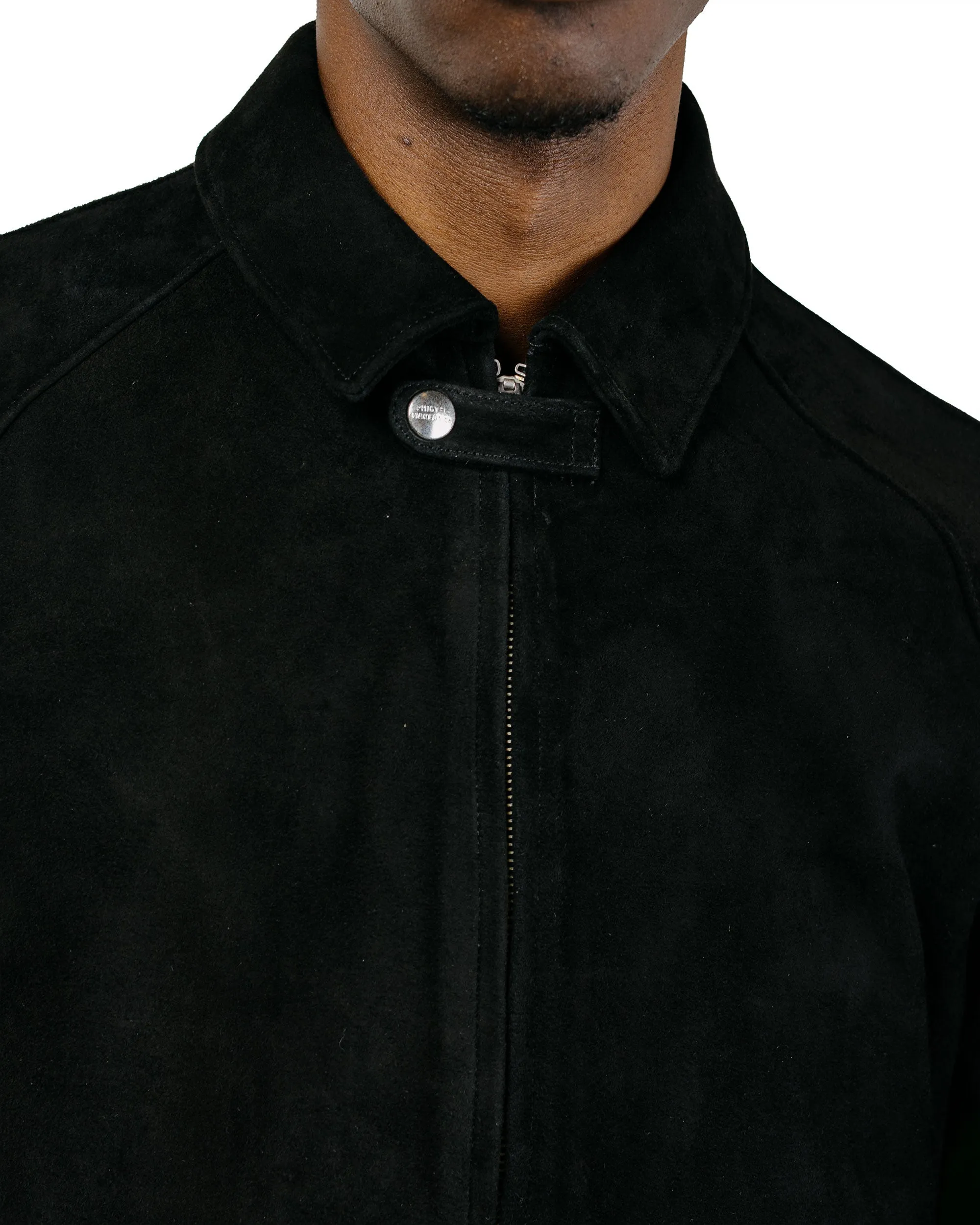 Phigvel Lost & Found Leather Zip Blouson Black(Suede) sold by Lost & Found product image thumbnail 3