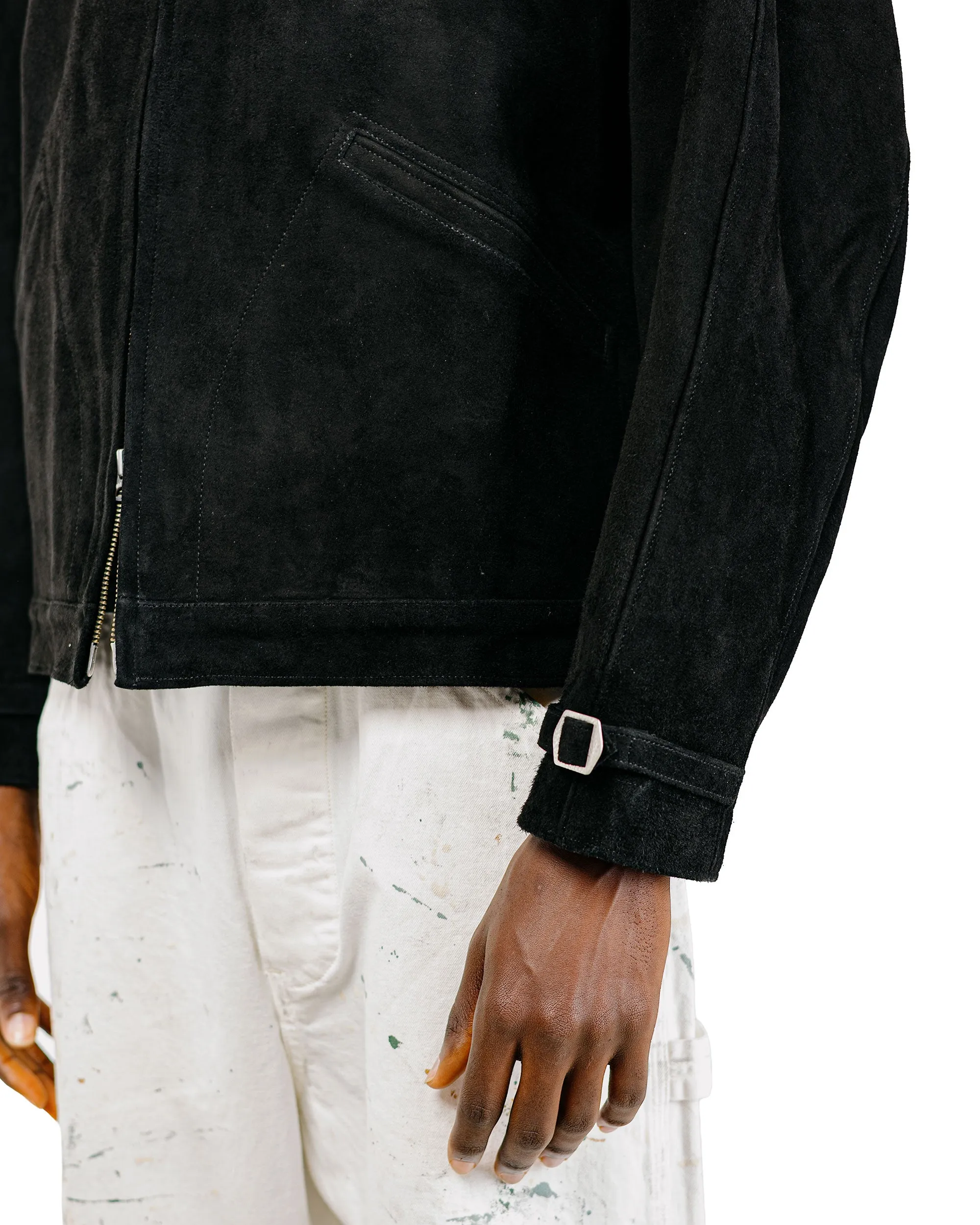 Phigvel Lost & Found Leather Zip Blouson Black(Suede) sold by Lost & Found product image thumbnail 4